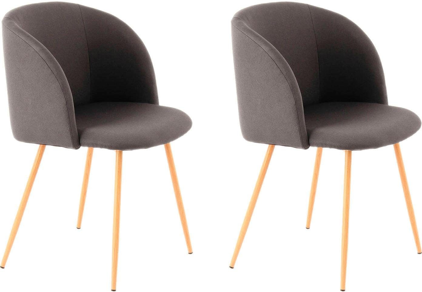 Kayoom Stuhl »Celina 210 2er-Set in schwarz, Größe B/H/T: 54 cm x 84 cm x 56 cm