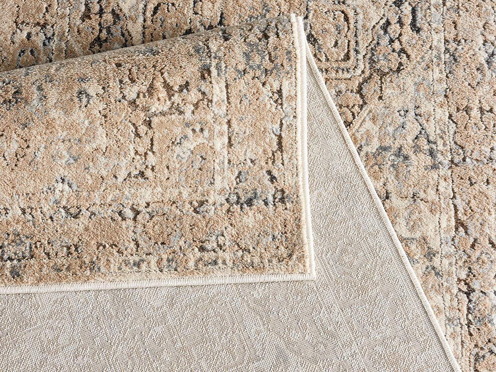 OTTO home Teppich »Kylan, Hoch-Tief-Struktur, dezenter Glanz« rechteckig 9 mm Höhe Schrumpf-Garn-Effekt, im Vintage-Look, dichte Qualität, Wohnzimmer