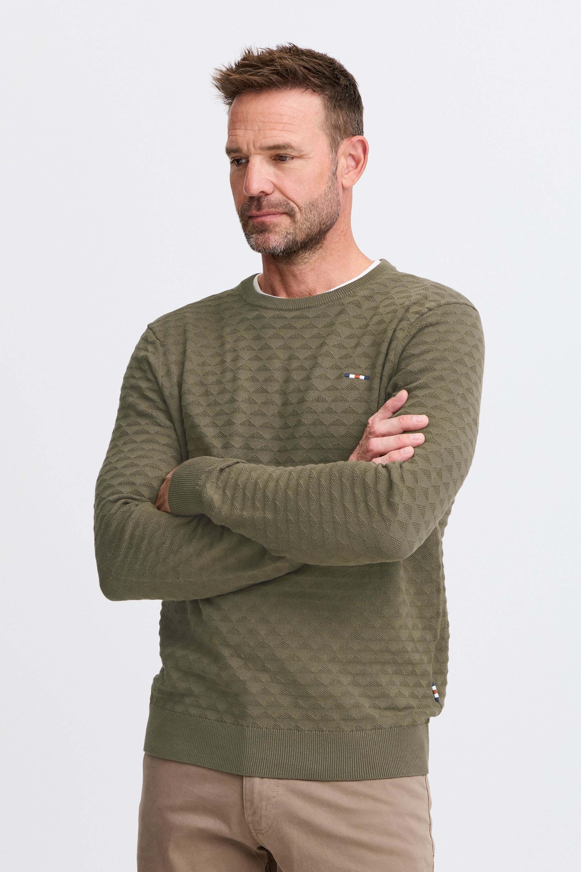 FQ1924 Strickfleece-Pullover »Strickpullover FQKYLE structure crewneck knit«