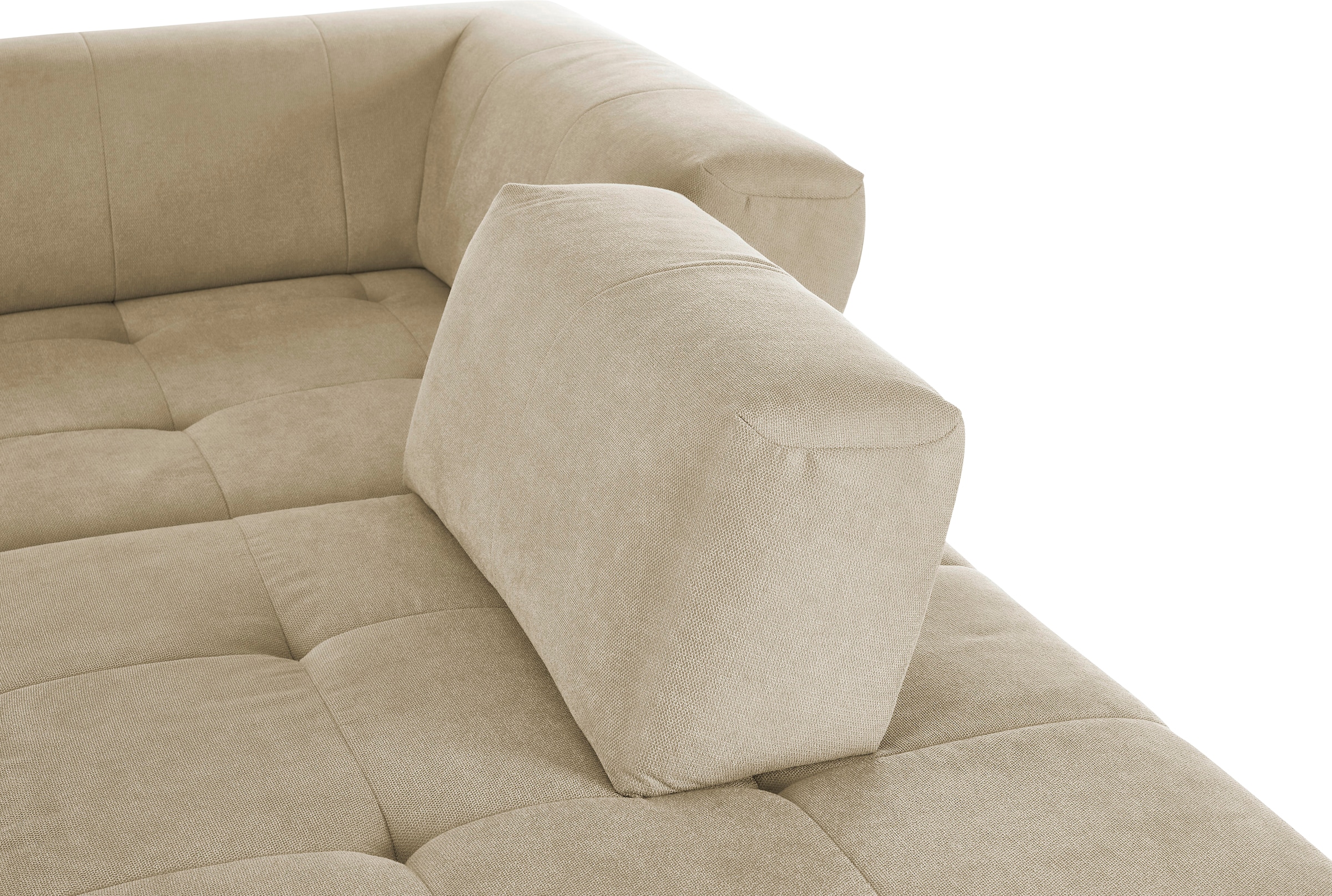 3C Candy Ecksofa »Yoshy Komfortsofa, bequem und modern, hochwertige Verarbeitungsdetails«, Zwei verschiedene Sitztiefen durch verstellbare Rückenlehne, L-Form