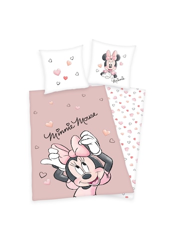 Disney Minnie Mouse Kinderbettwäsche »Minnie Mouse, Baumwoll-Renforcé«, (2 tlg.) kaufen