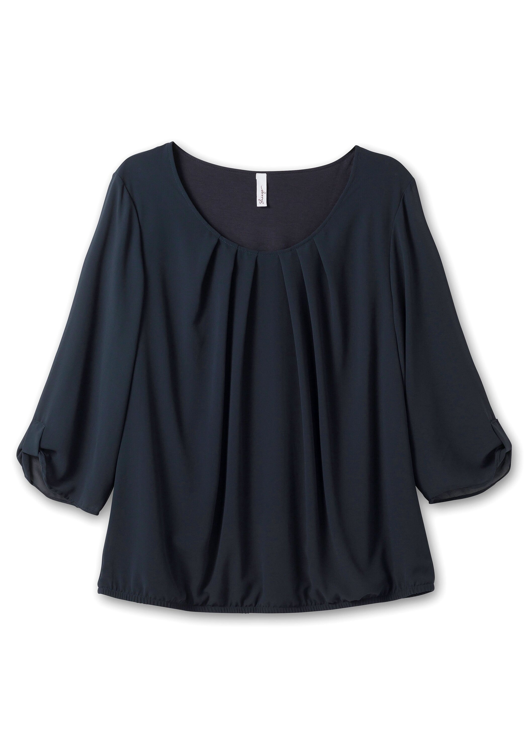 Sheego Tunika »Tunika aus Chiffon, blickdicht gefüttert«, aus Chiffon, blickdicht gefüttert