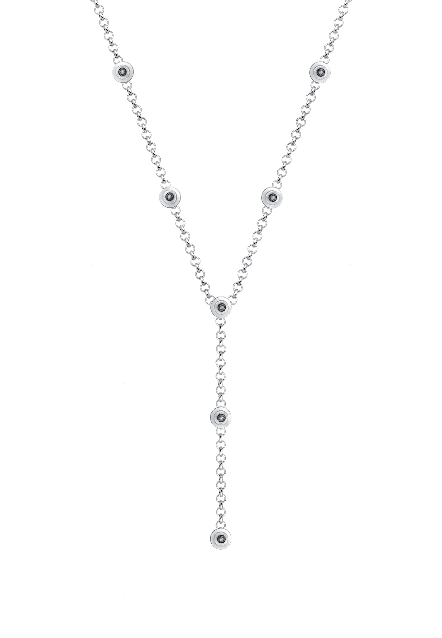Elli Y-Kette »Halskette Y-Kette mit Kristalle in 925 Silber«