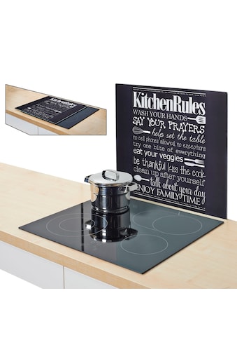 Herdblende-/Abdeckplatte »Kitchen Rules«, (1 tlg.)