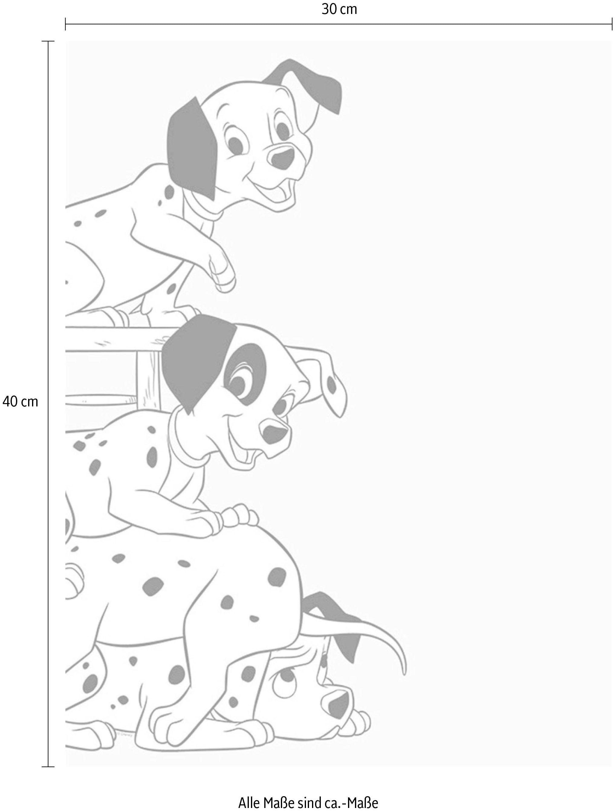 Komar Bild »101 Dalmatiner Playing«, Disney, (1 St.), Wandbild zur Dekoration im Kinderzimmer - ohne Rahmen