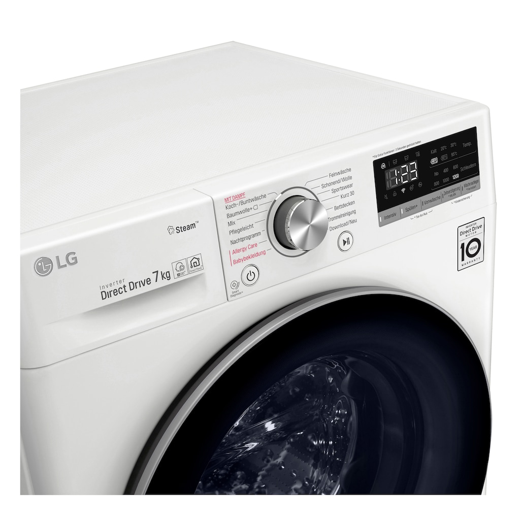 LG Waschmaschine, F2V4SLIM7, 7 kg, 1200 U/min