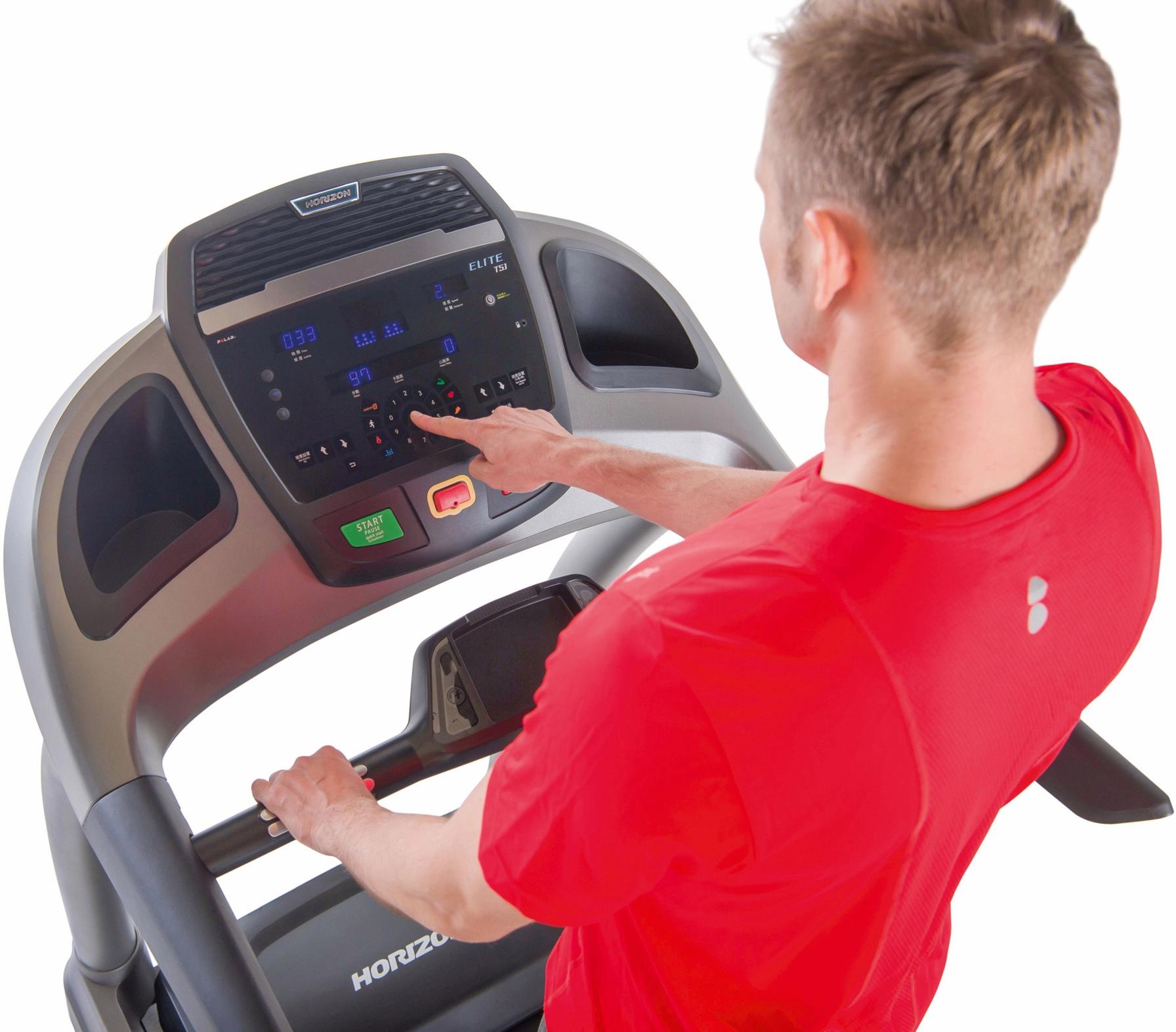 Horizon Fitness Laufband »Elite T5.1«, (Lauffläche von 153 x 50 cm), bis max. 20 km/h, klappbar