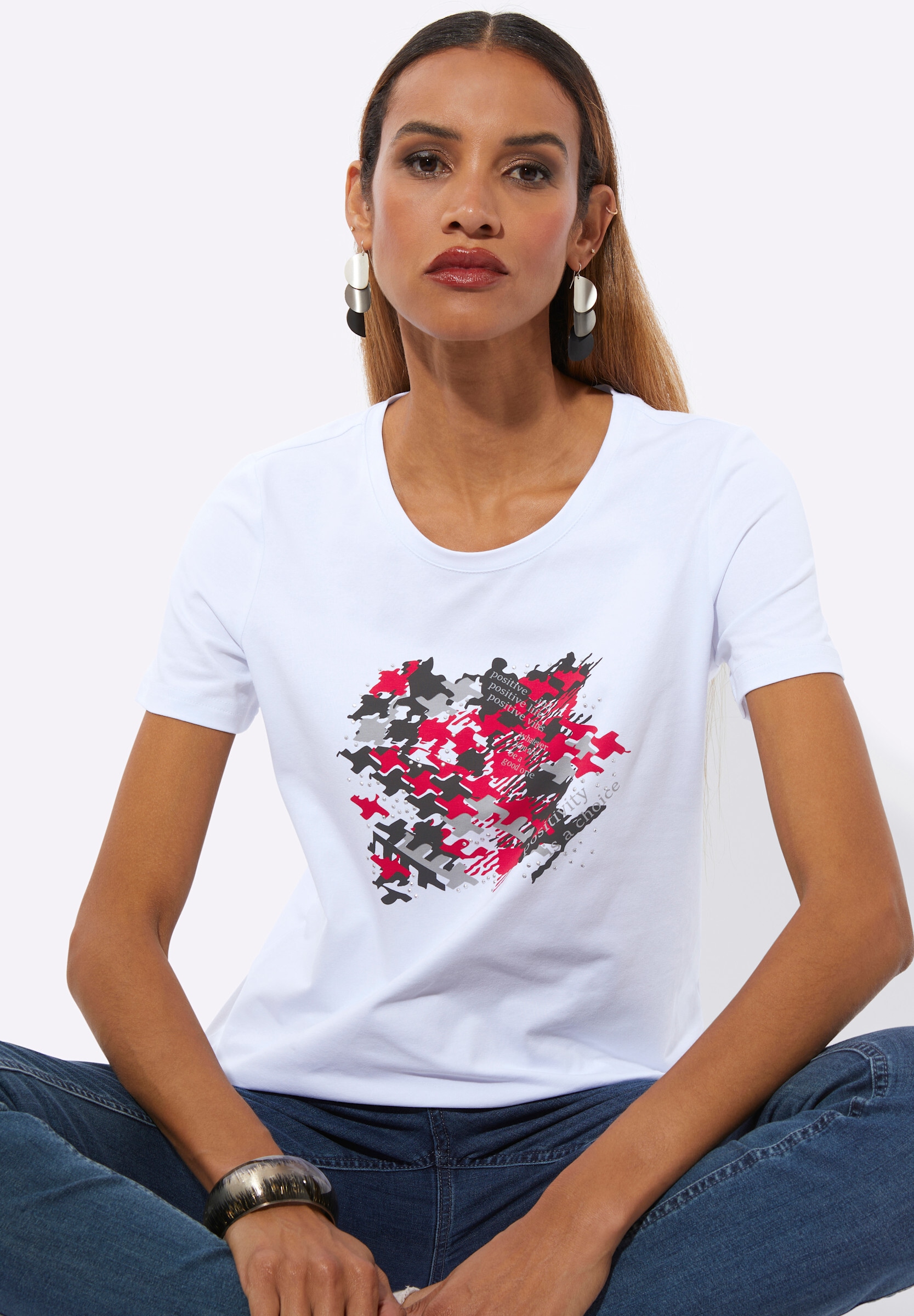 creation L T-Shirt »Shirt Rundhalsshirt«
