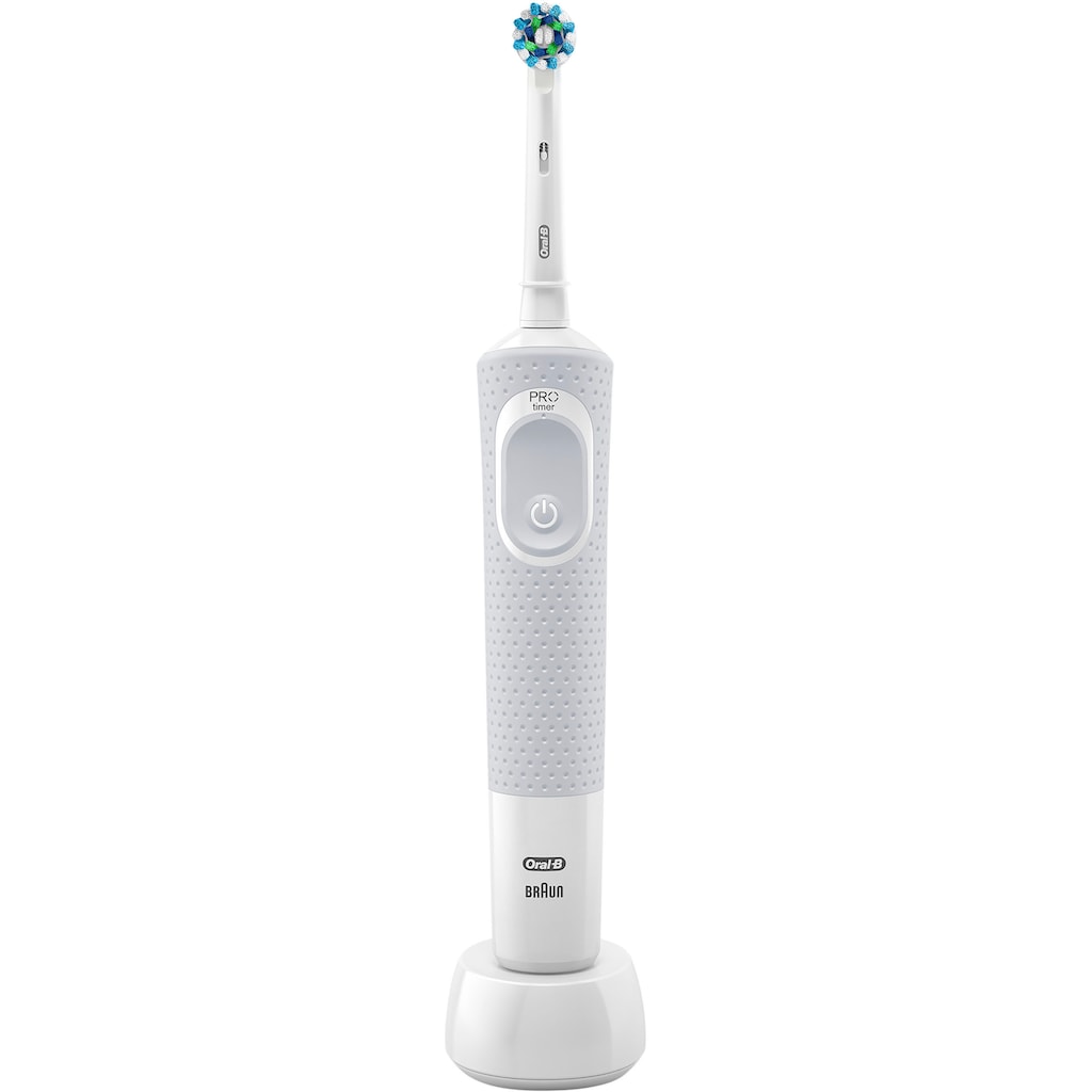 Oral-B Elektrische Zahnbürste »Vitality 100 CrossAction Weiß«, 1 St. Aufsteckbürsten