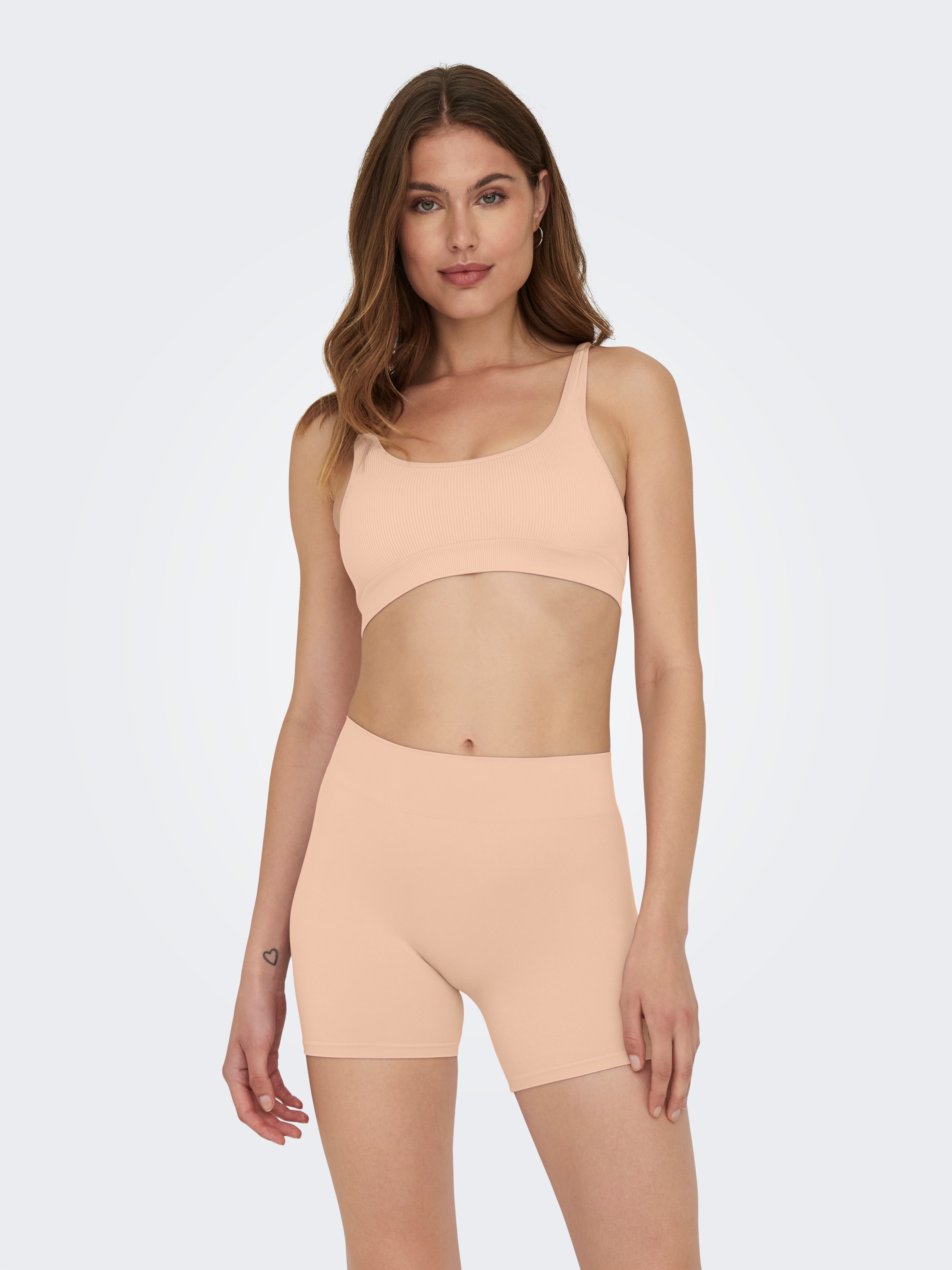 ONLY Hotpants »ONLVICKY S-LESS MINI SHORTS 2-PACK«, (Packung, 2 tlg.)