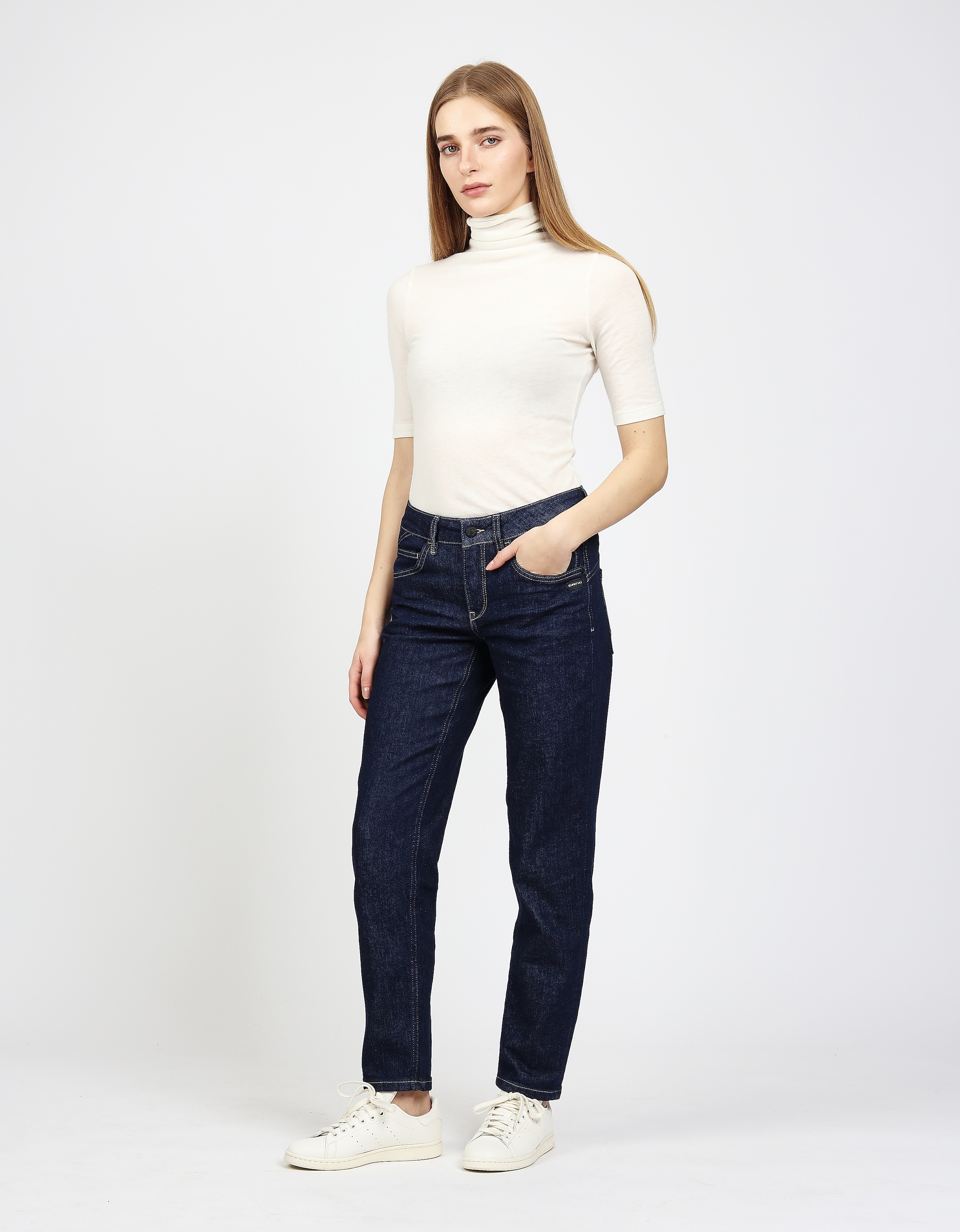 GANG 5-Pocket-Jeans »94JOLINE BOYFRIEND«, in cropped Länge