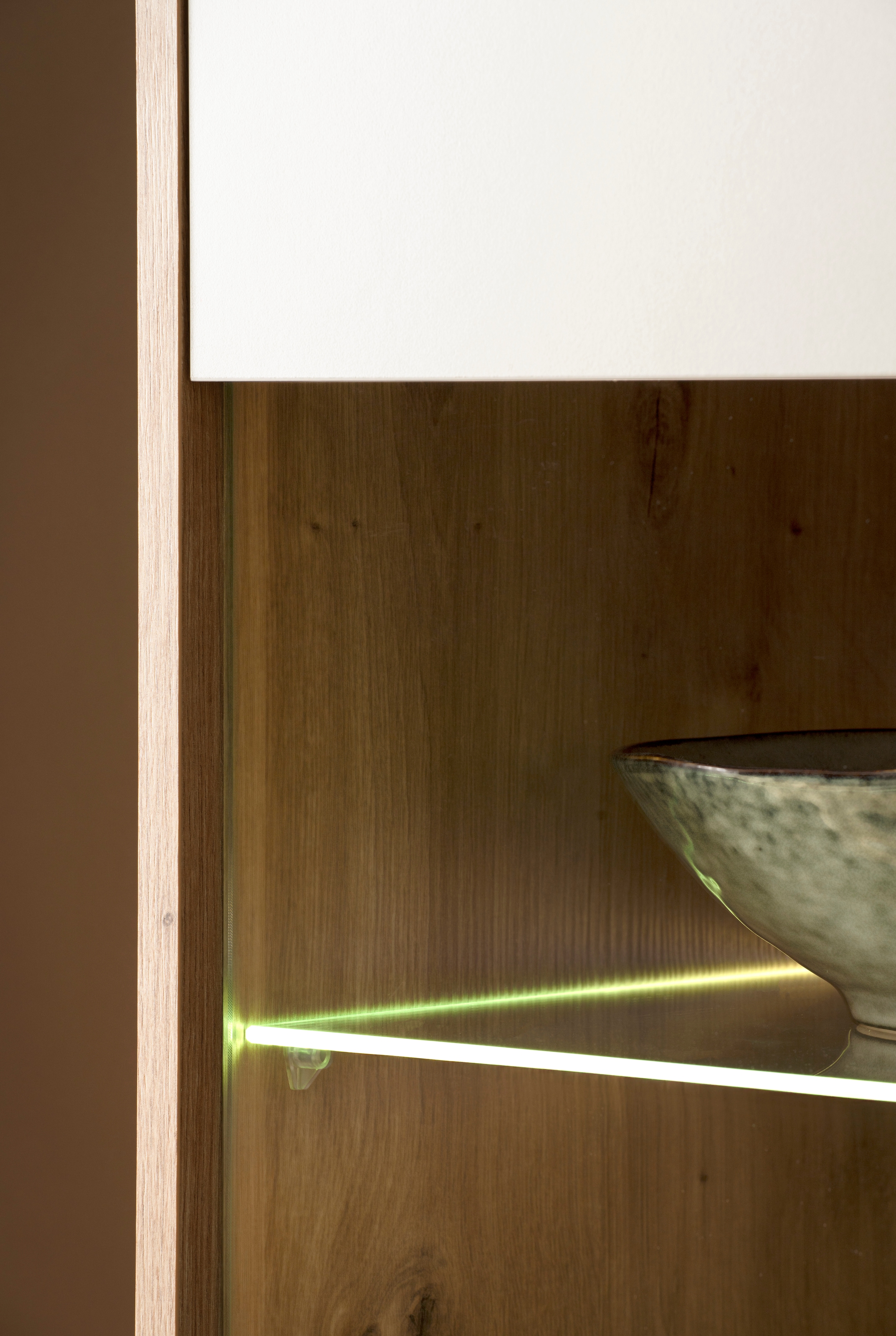 Home affaire Wohnwand »Sonora, moderne Anbauwand, Komplettset in Kaschmir/Eiche« Komplett-Set, 3 Stk. tlg.