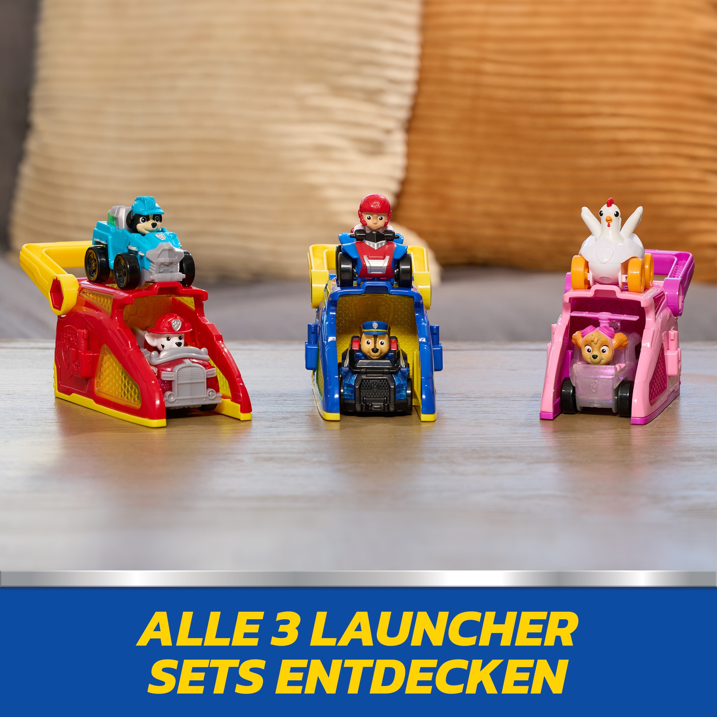 Spin Master Spielzeug-Auto »PAW Patrol – Pup Squad Launcher mit Marshall & Rex Fahrzeugen«