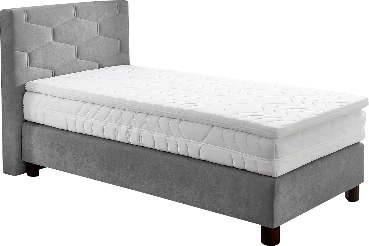 Boxspringbett, wahlweise mit Topper