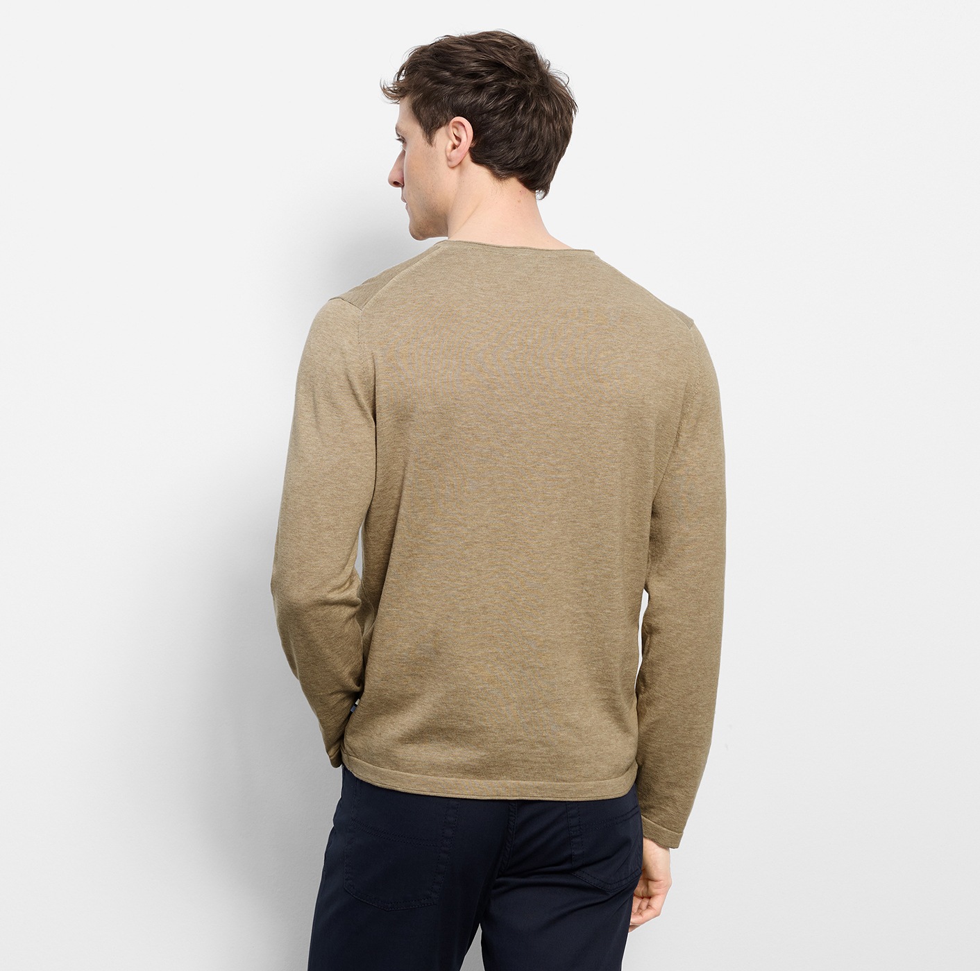 OLYMP Rundhalspullover »OLYMP Strick Casual« Crew Neck