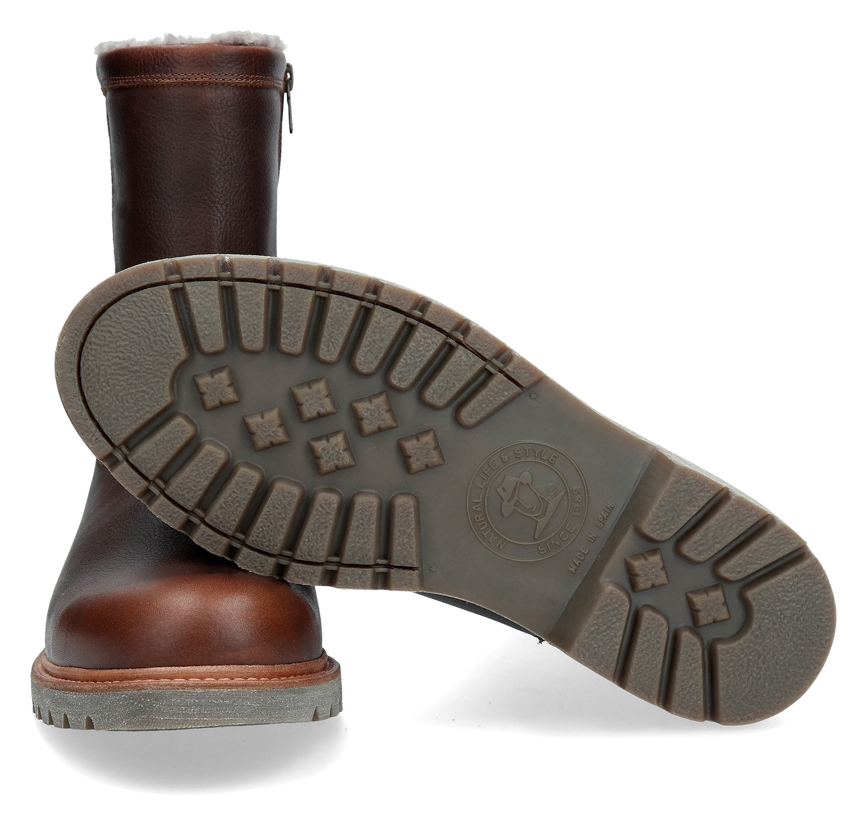 Panama Jack Winterboots, Blockabsatz, Winterstiefelette, Kurzstiefel mit edler Logoprägung