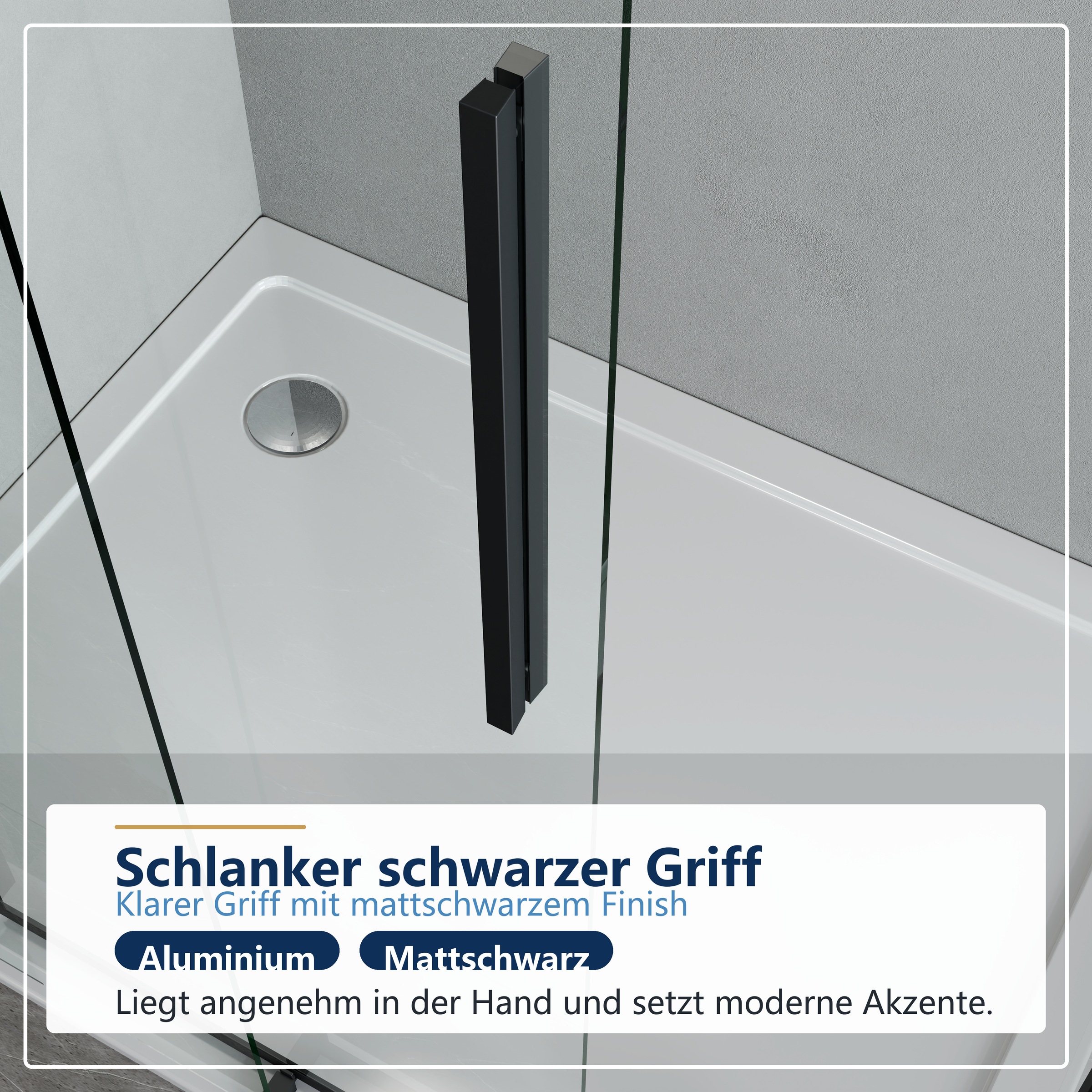 welltime Eckdusche »Pienza« Rechteckige Dusche mit Softclose