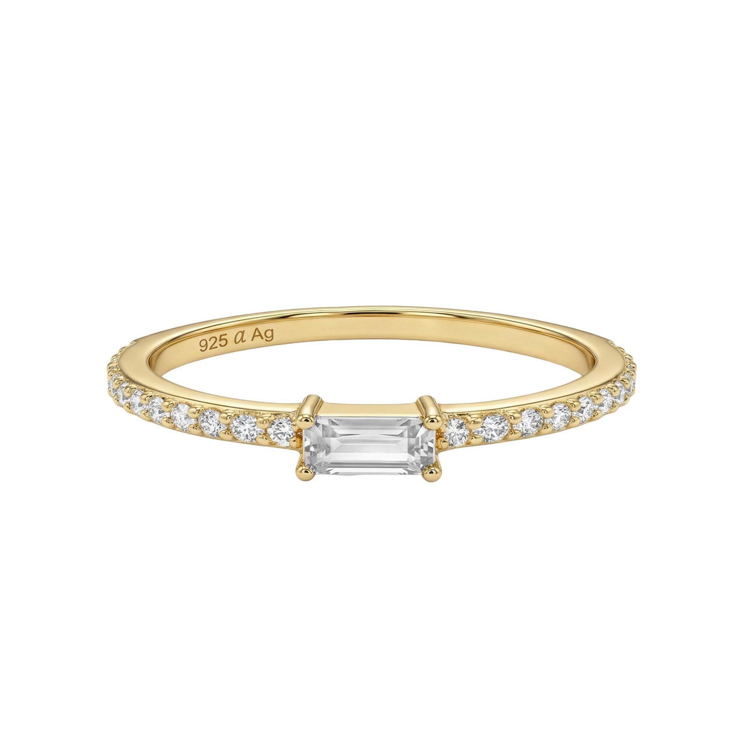 Amor Fingerring mit Zirkonia (synth.)