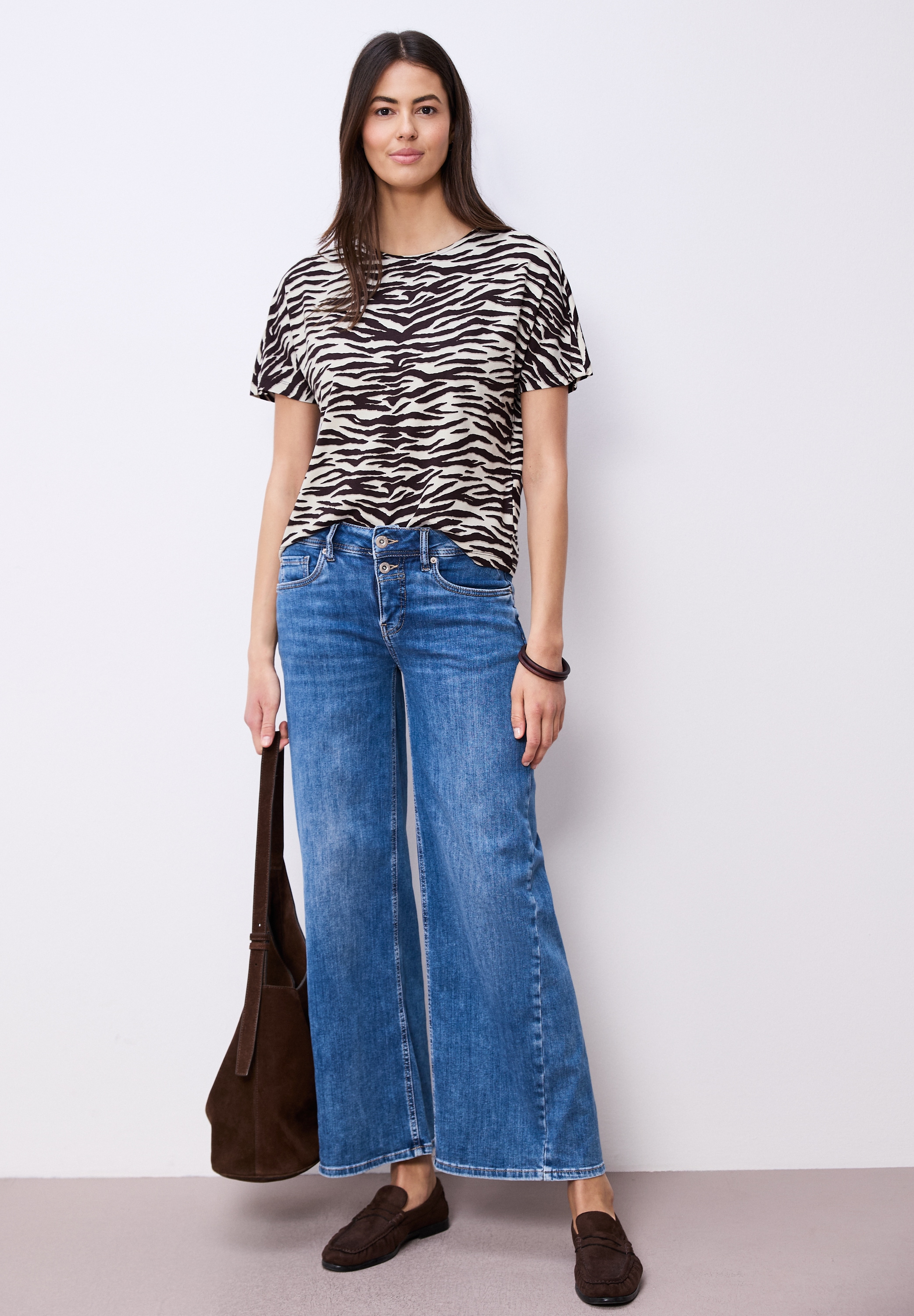 STREET ONE T-Shirt mit Zebra Print