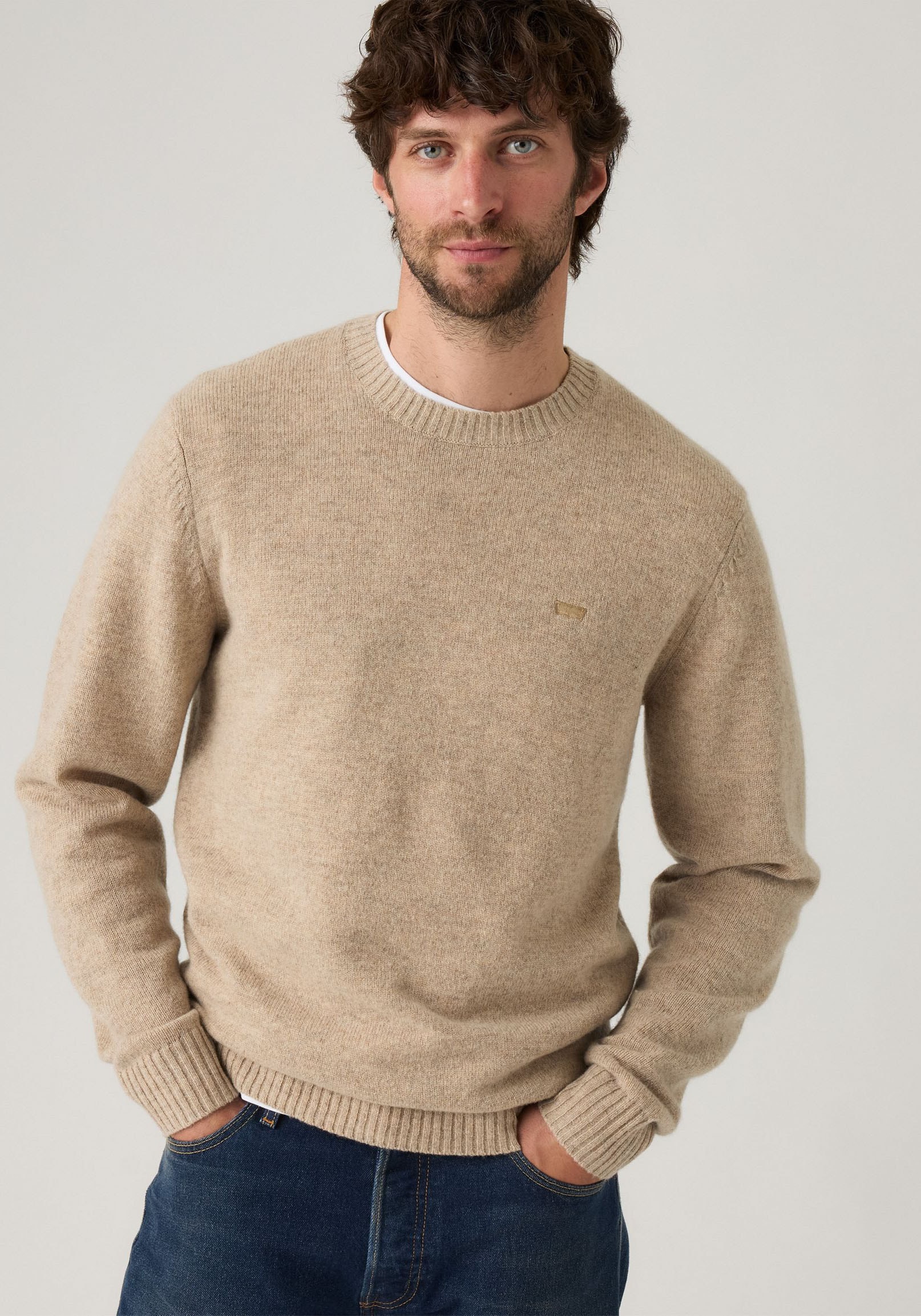 Levi's® Wollpullover »ORIGINAL HM SWEATER«, in klassischer Rundhalsform