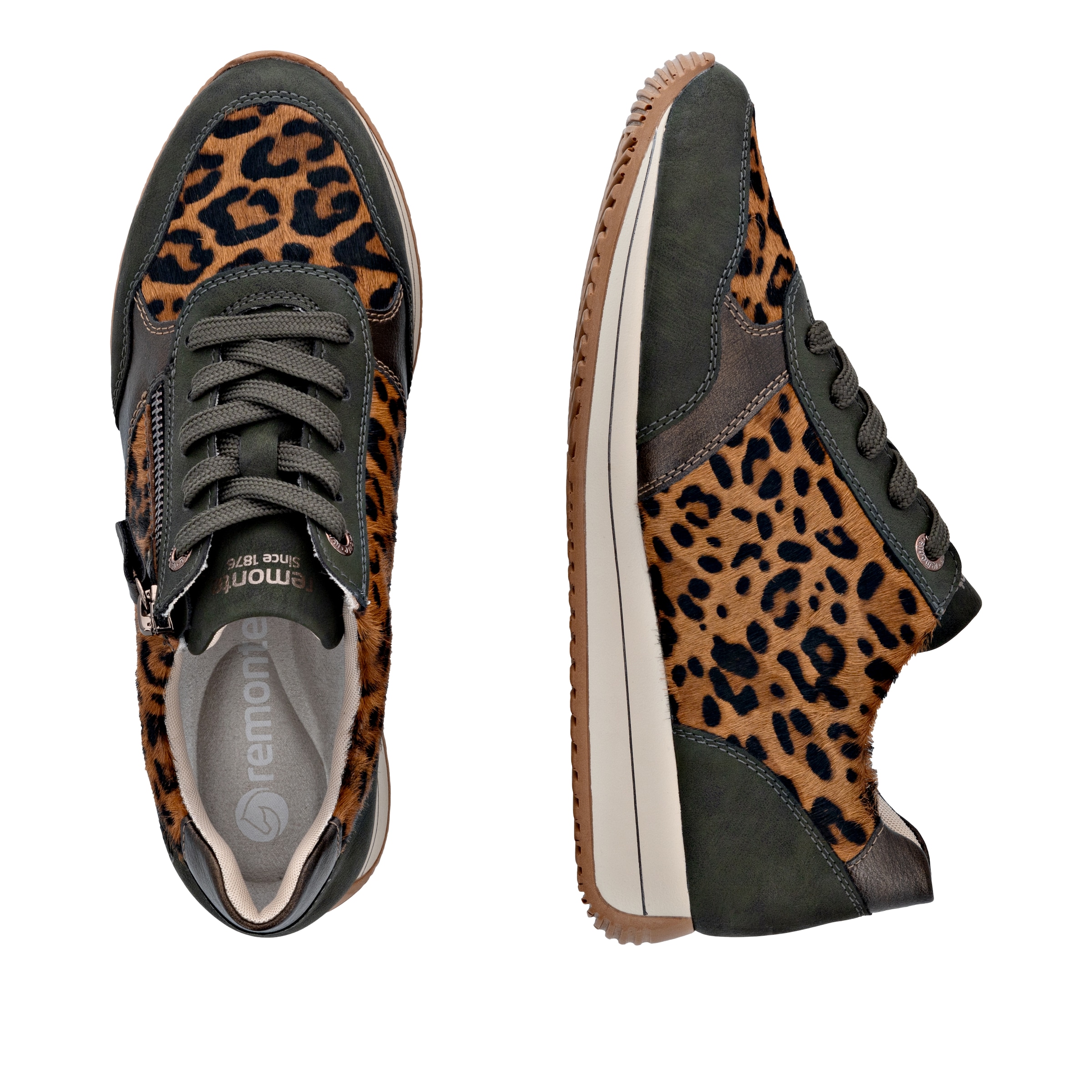 Remonte Keilsneaker, Schnürschuh, Halbschuh, Casual-Sneaker mit Innenreißverschluss