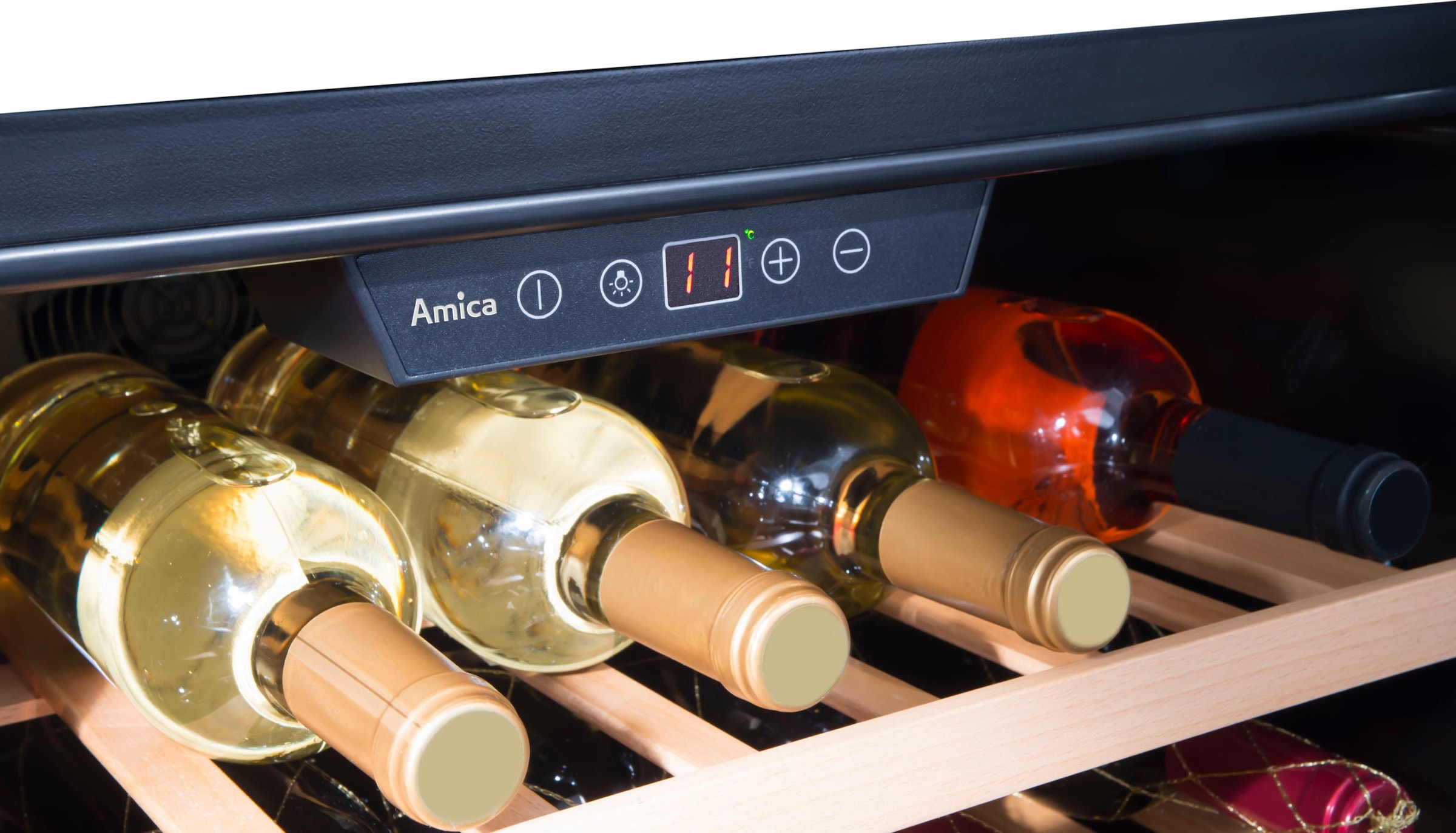 Amica Einbauweinkühlschrank »WK 341 210 S«, für 40 Standardflaschen á 075l,  LED-Beleuchtung bei OTTO