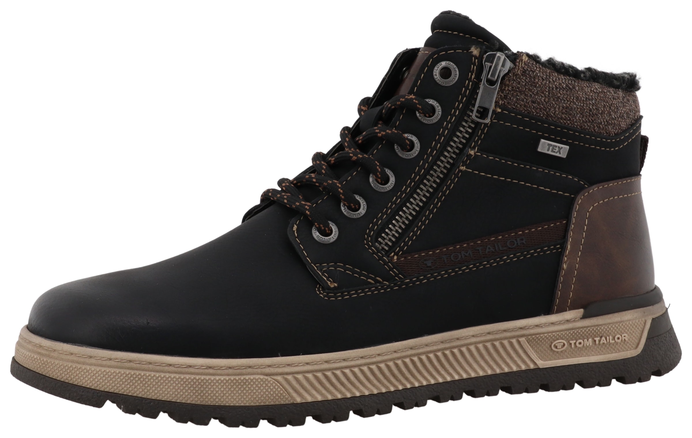 TOM TAILOR Winterboots  Schnürboots, Winterboots mit Reißverschluss