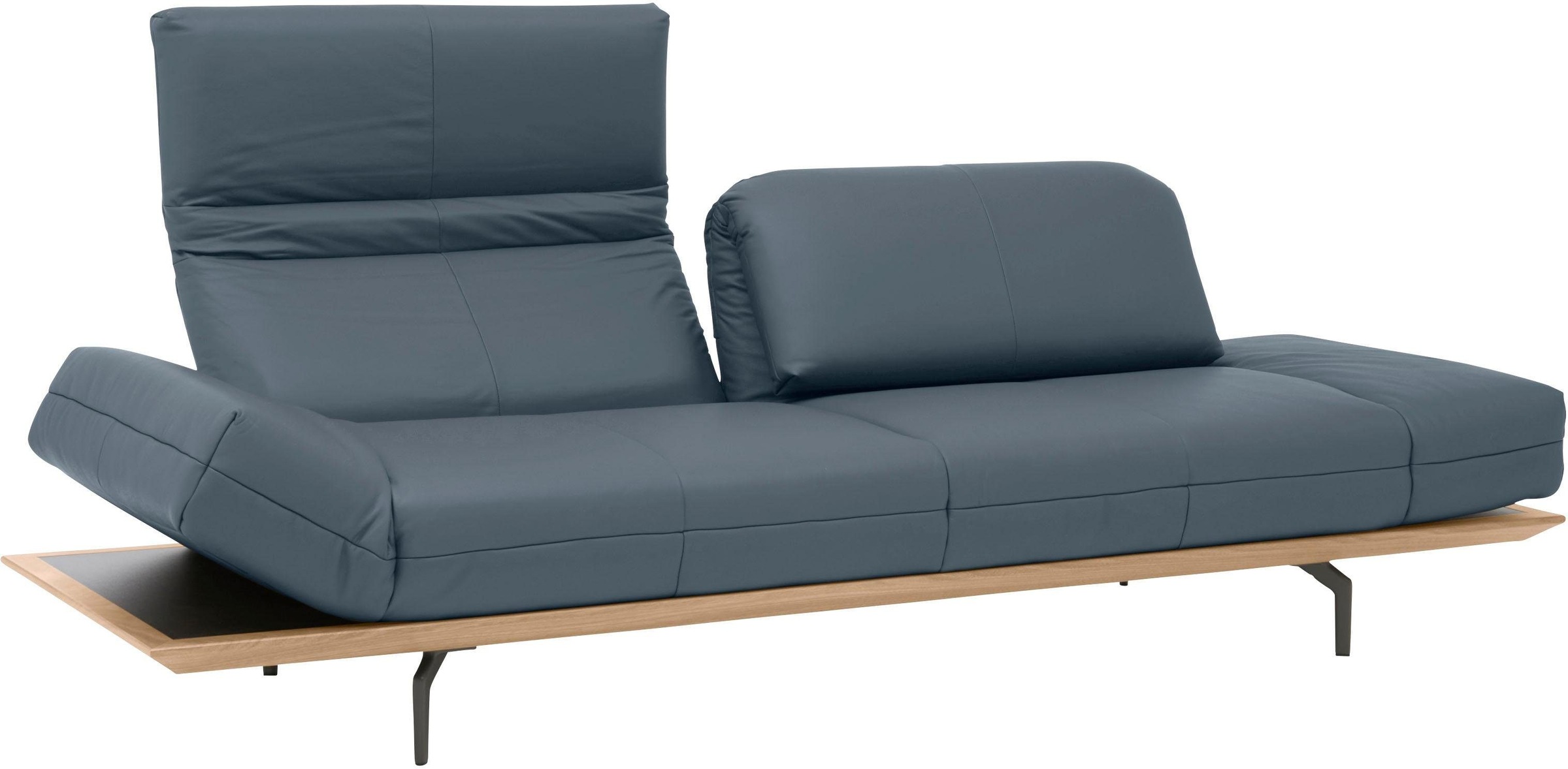 Creation BY ROLF BENZ 3-Sitzer »CR.420, Designsofa, Loungesofa«, in 2 Qualitäten, Holzrahmen in Eiche Natur oder Nußbaum, Breite 232 cm