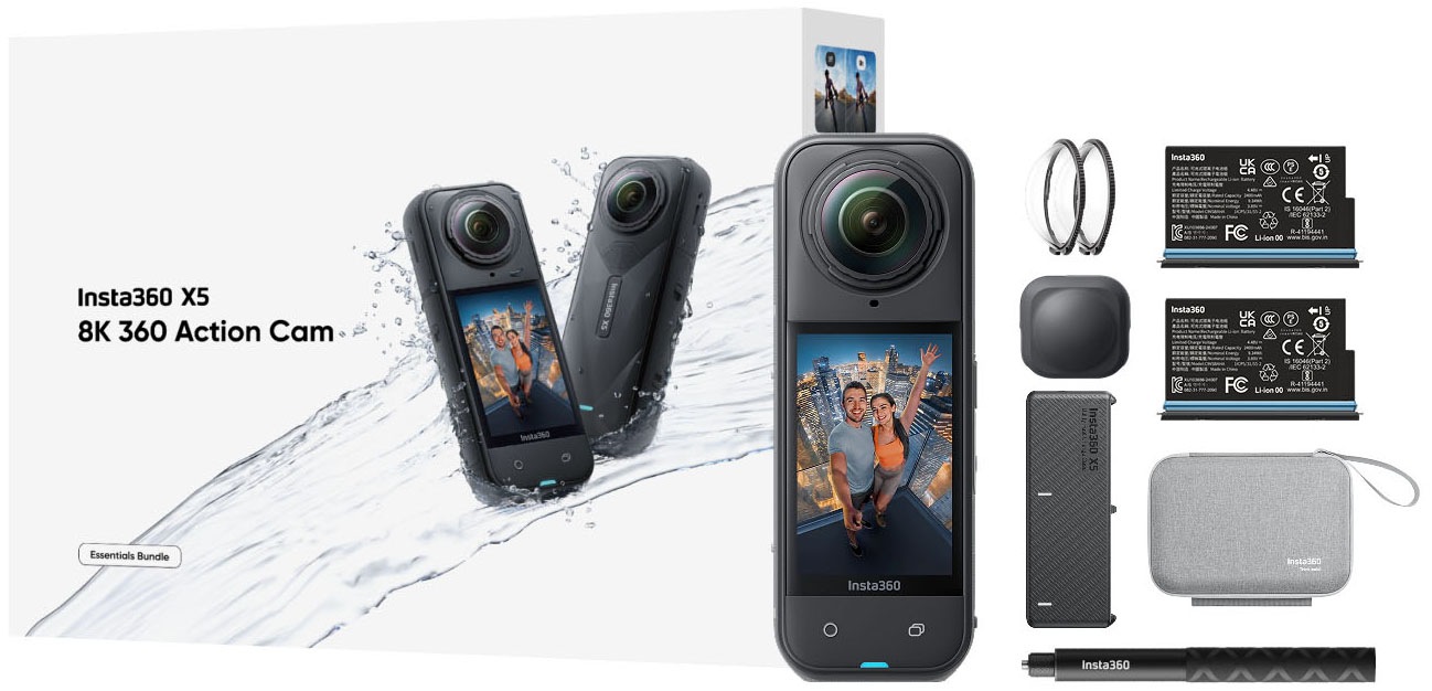Insta360 Action Cam »X5 Essentials Bundle« 8K Bluetooth