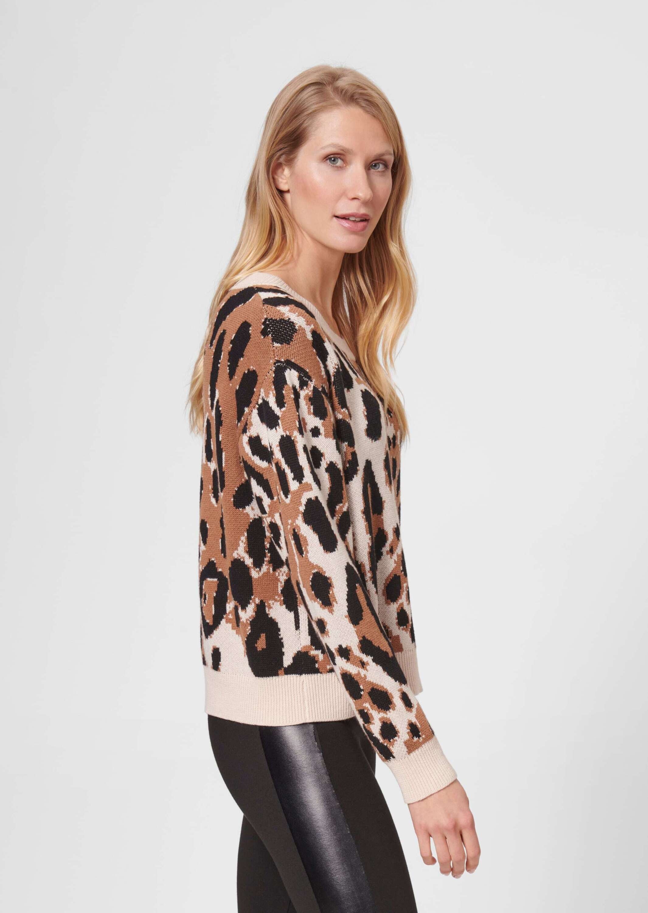 MADELEINE Longpullover »Pullover Pullover mit Animalmuster«