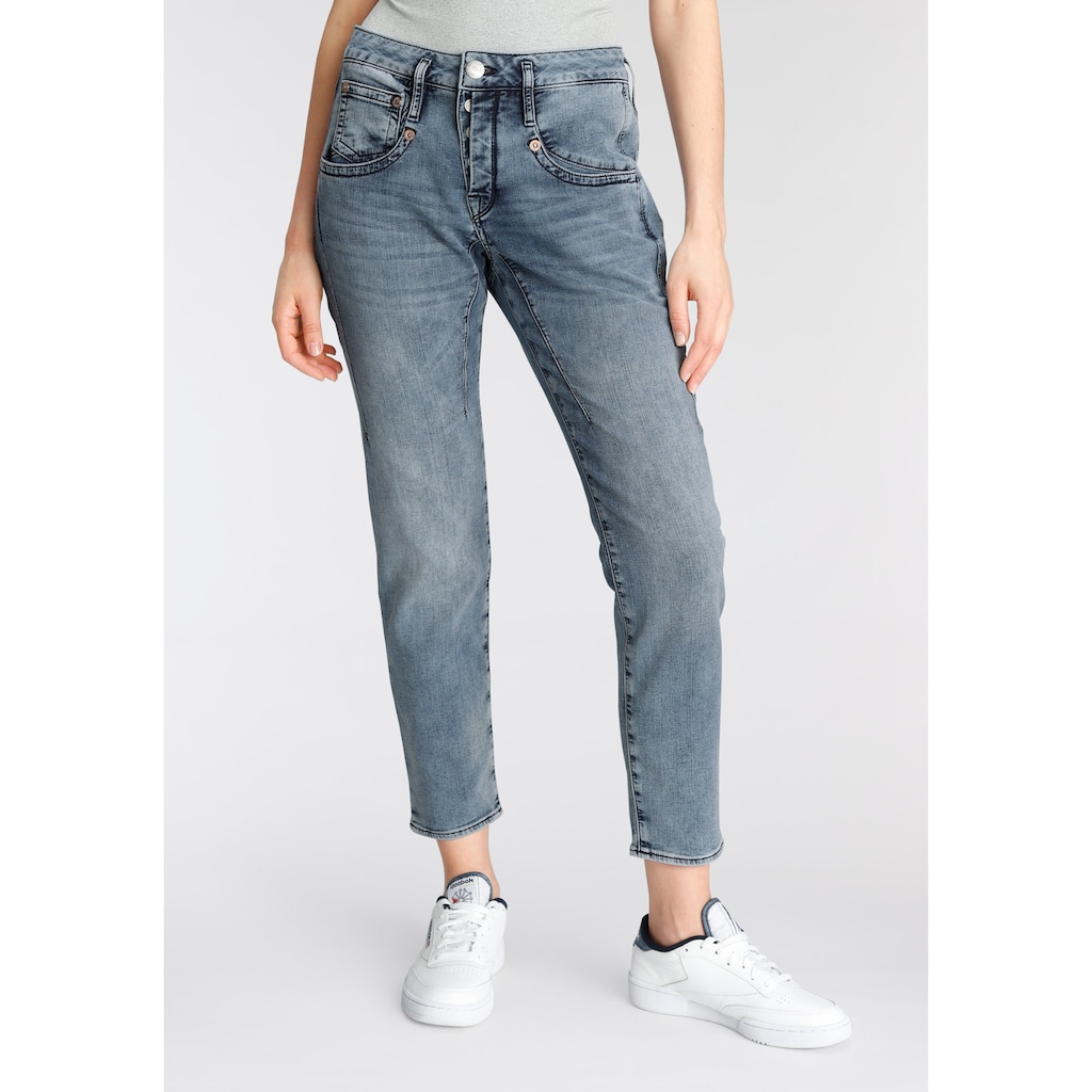 Herrlicher Boyfriend-Jeans »SHYRA CROPPED JOGG«, weiche Haptik