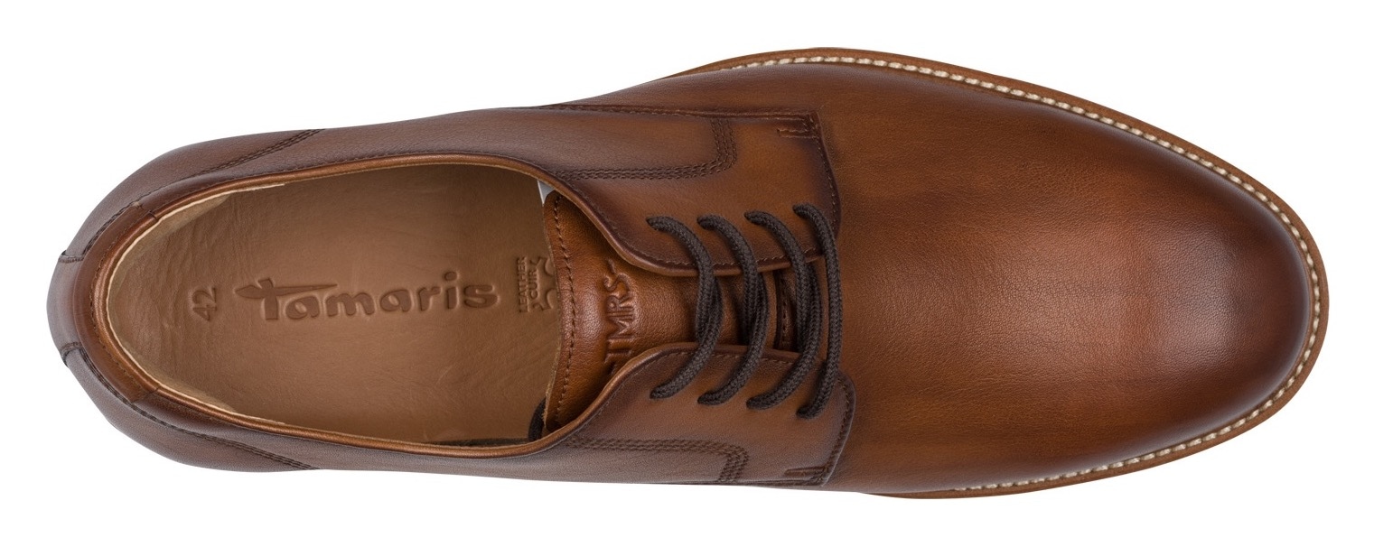 Tamaris Schnürschuh  Festtagsschuh, Abendschuh mit dezenten Ziernähten, für Herren