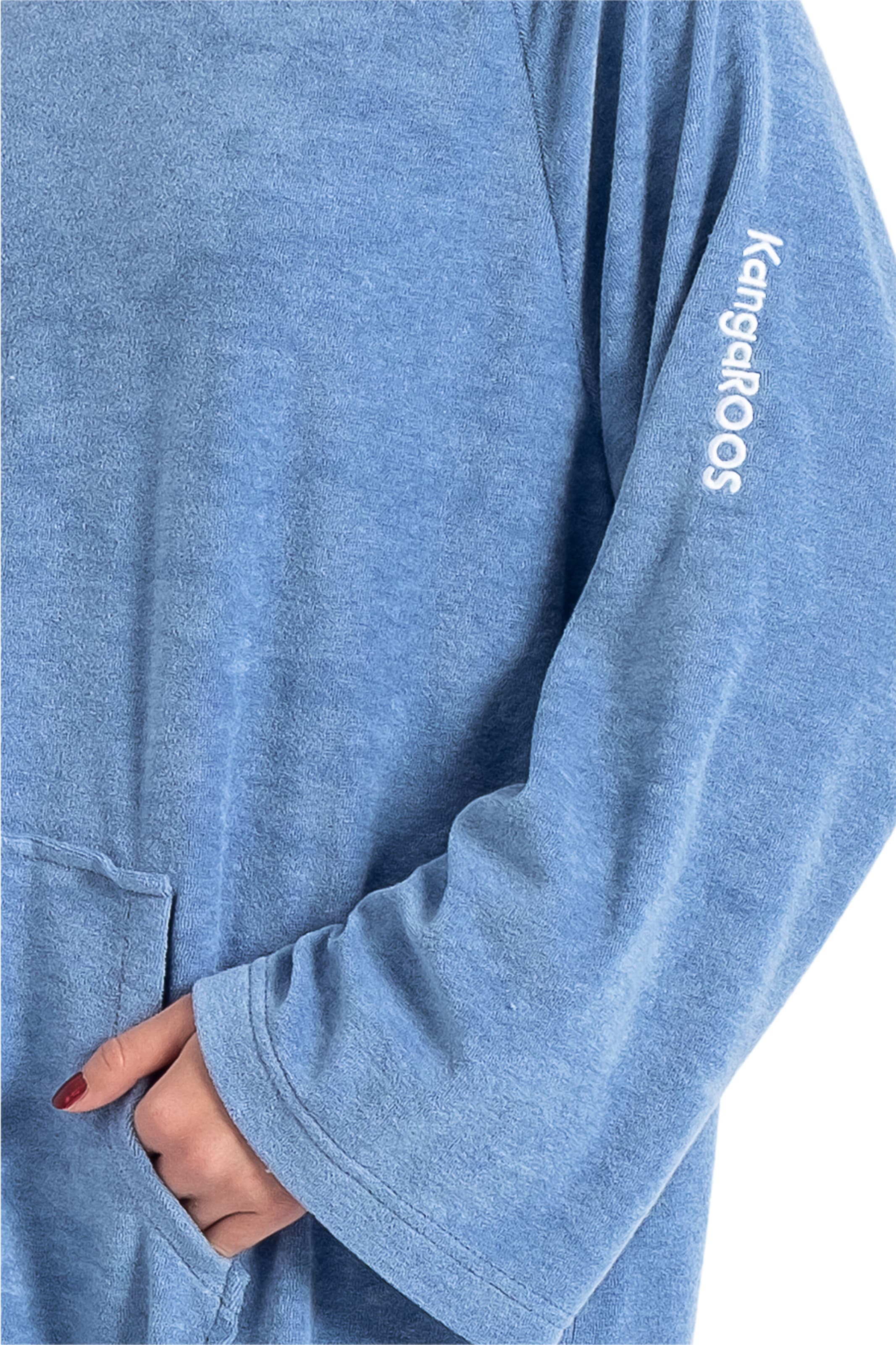 KangaROOS Badeponcho »Dalia Surfponcho, ideal für Sauna, Spa & im Urlaub« 1 Stk. weich, Uni-Farben mit Streifen, leicht, Unisex, für Damen und Herren