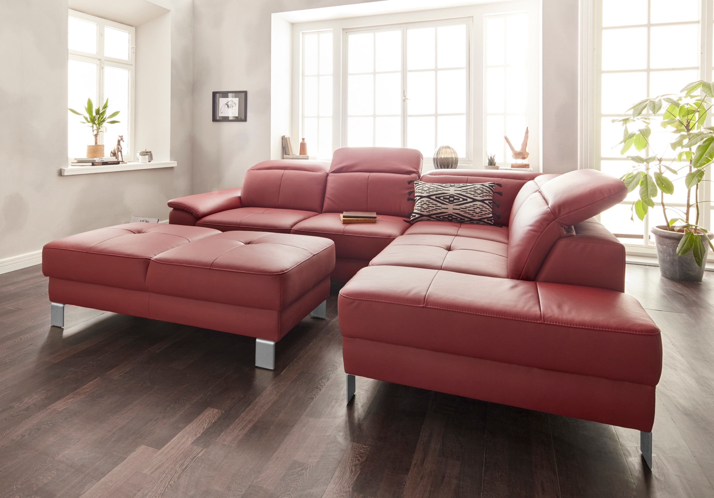 exxpo - sofa fashion Hocker »Mantua, Bankhocker mit tollen Verarbeitungsdetails, bequem«, zeitlos und elegant