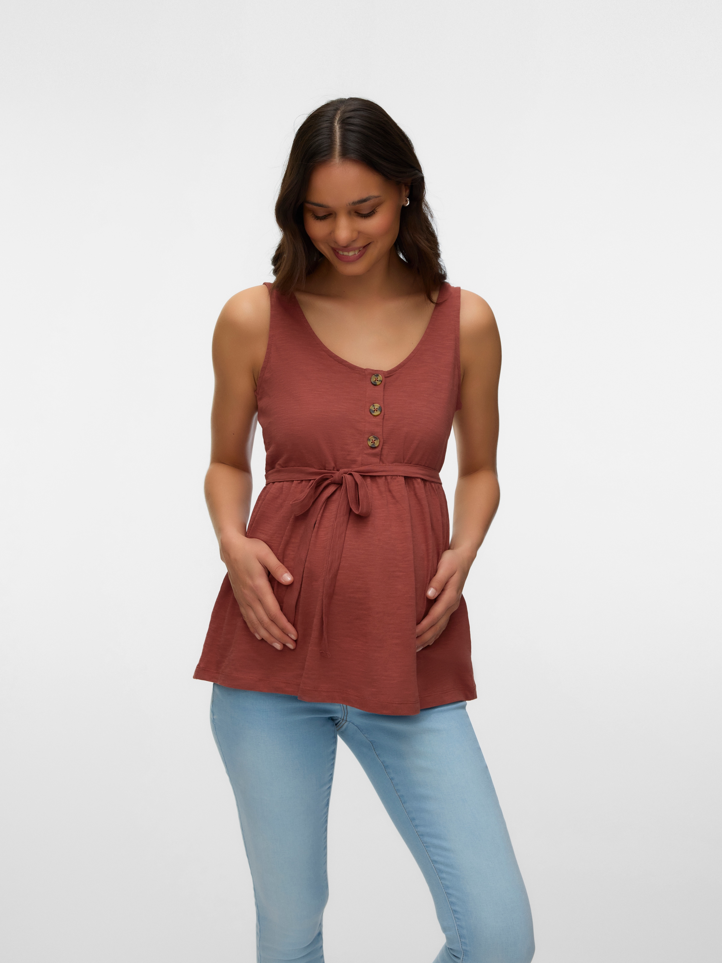 Mamalicious Umstandsshirt »MLEVI LIA SL JRS TOP 2F NOOS« Baumwolle, regular fit