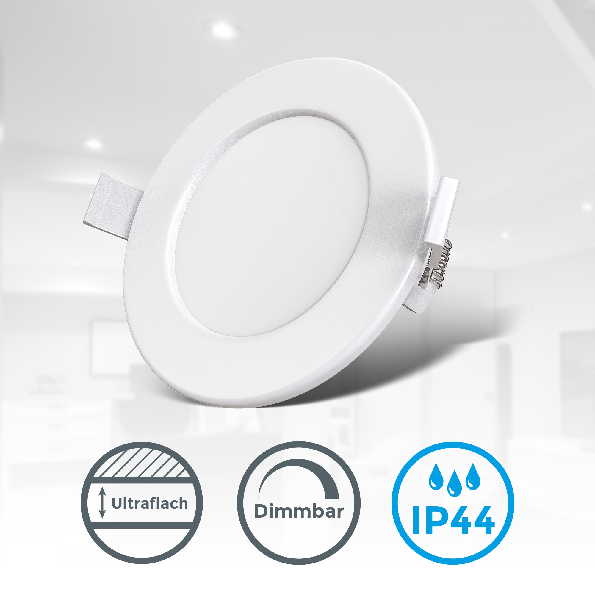B.K.Licht Einbauleuchten-Set, 12-teilig