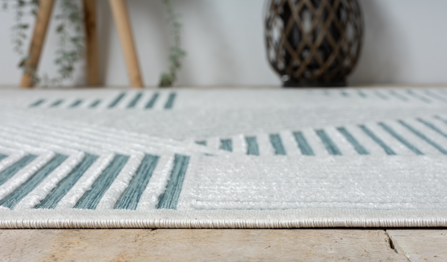 Myflair Möbel & Accessoires Teppich »Vill, LAGERRÄUMUNG!« rechteckig 8 mm Höhe modernes Design, Hoch-Tief Effekt, Outdoor geeignet, Balkon, Terrasse