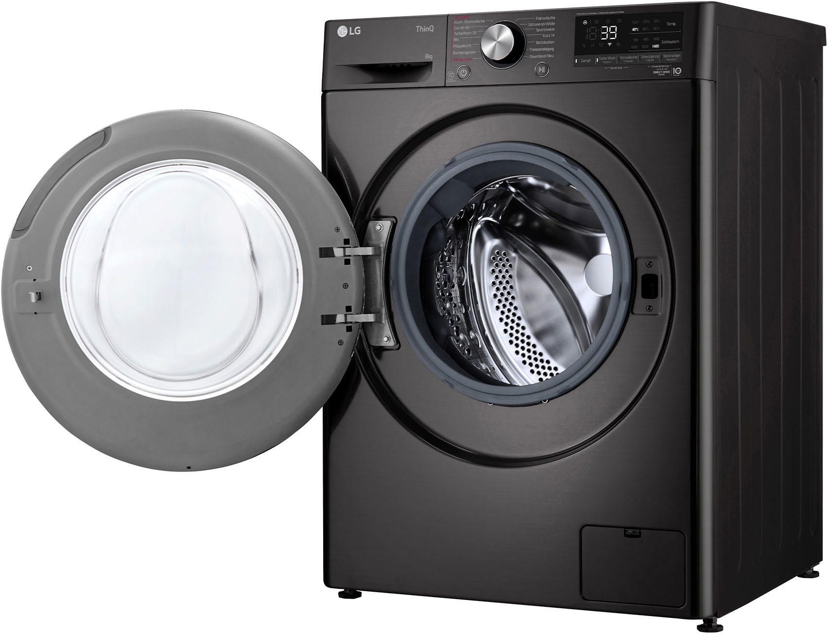 LG Waschmaschine »F4WV708P2BA«, 8 kg, 1400 U/min, TurboWash® - Waschen in nur 39 Minuten