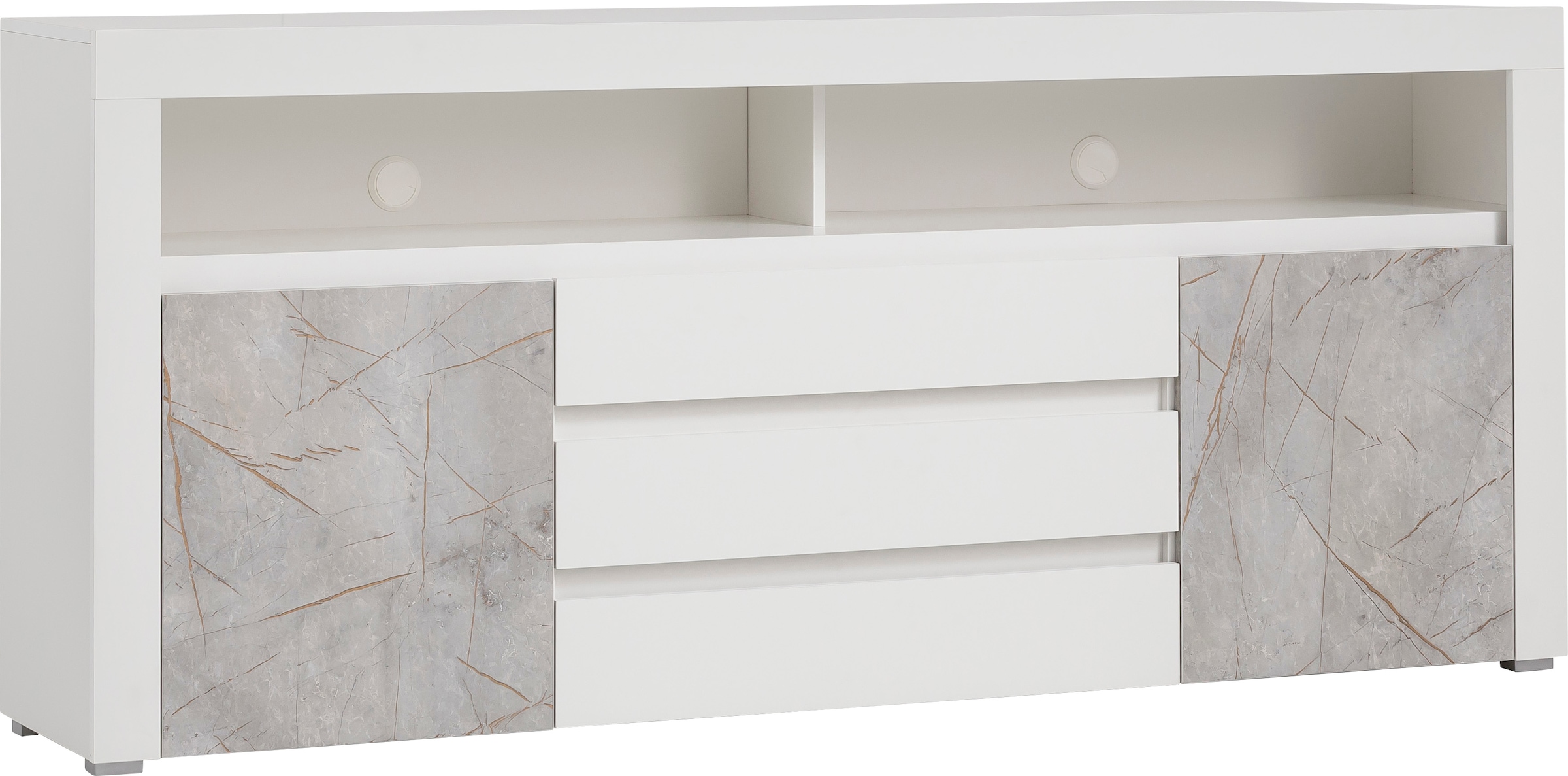 Home affaire Sideboard »Stone Marble«, mit einem edlen Marmor-Optik Dekor,  Breite 200 cm kaufen bei OTTO