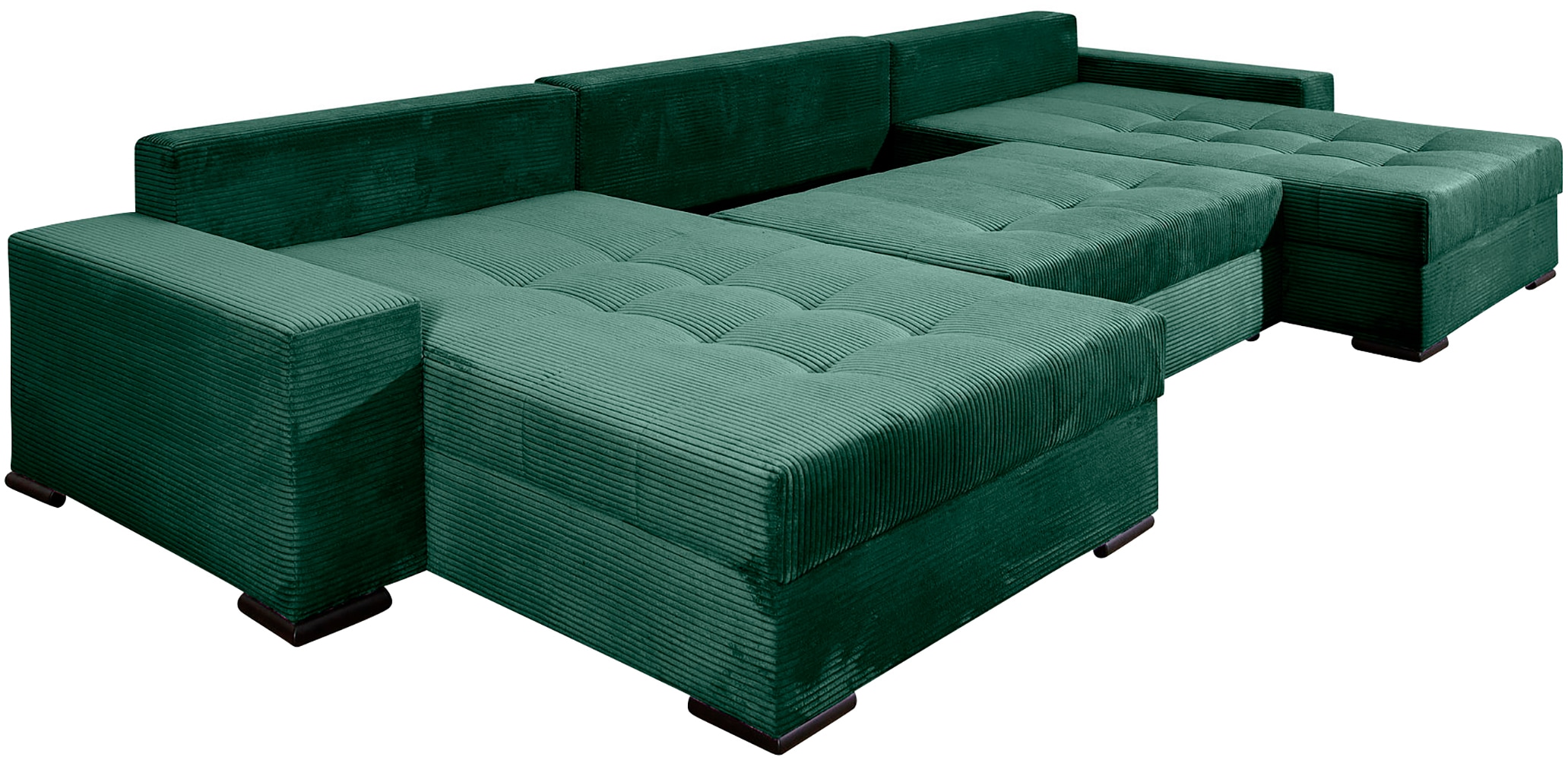 COLLECTION AB Wohnlandschaft »XXXL-Josy Relax U-Form Breite 352 cm, mit 2 gleich großen Recamieren«, inkl. Bettfunktion, Bettkasten, mit 4 Rückenkissen in zwei Größen