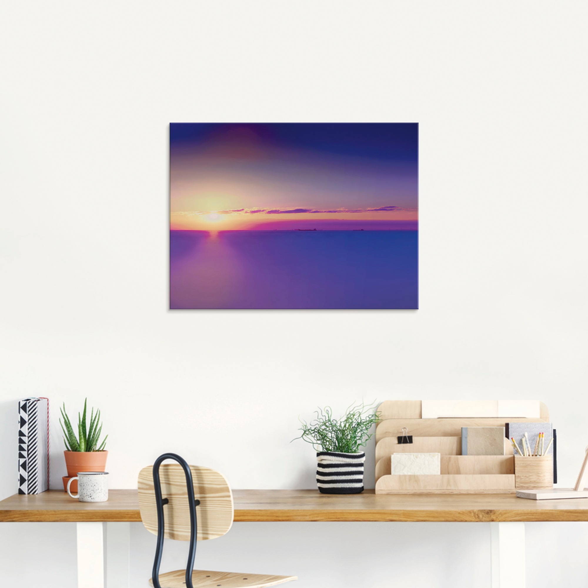Artland Glasbild »Sonnenuntergang Atlantischer Ozean«, Gewässer, (1 St.), in verschiedenen Größen