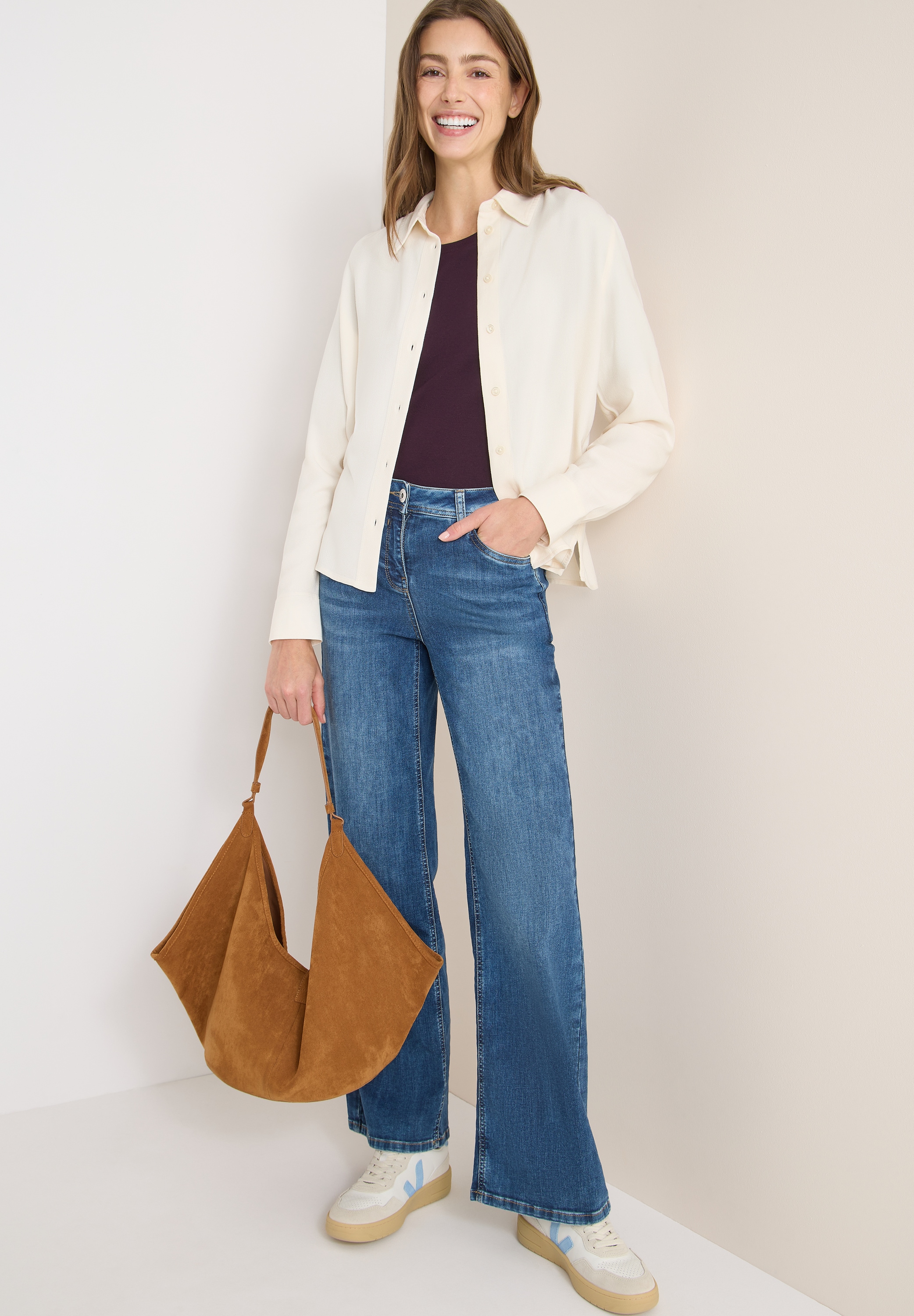 Cecil Hemdbluse mit Manschetten