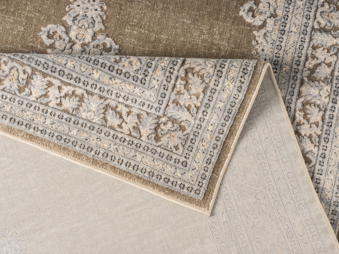 OTTO home Teppich »Banli, Vintage-Look, Orient-Optik« rechteckig 9 mm Höhe dezenter Glanz, Schrumpf-Garn-Effekt, Wohnzimmer, Schlafzimmer