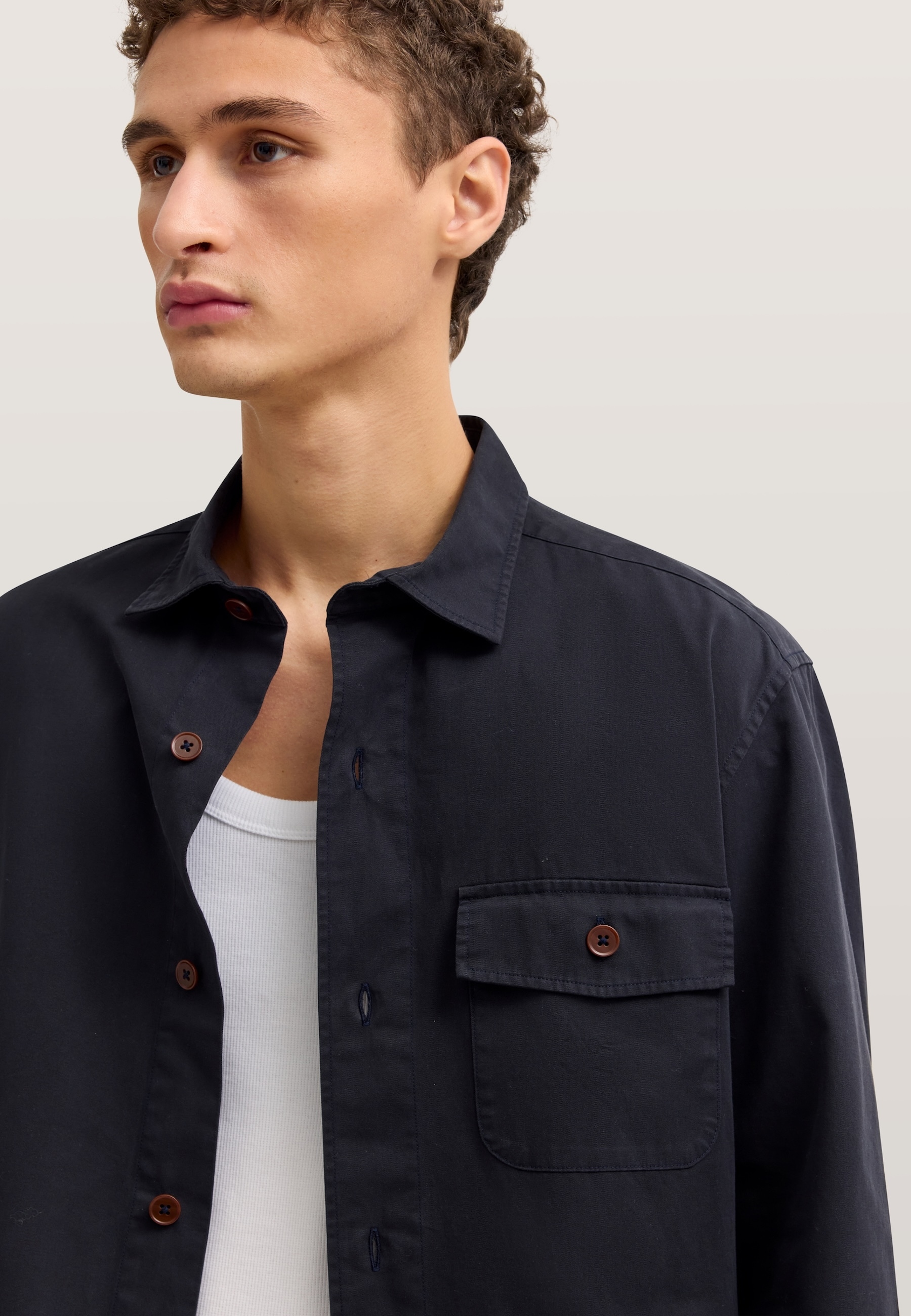 bugatti Businesshemd »Regular Fit« im Overshirt-Style