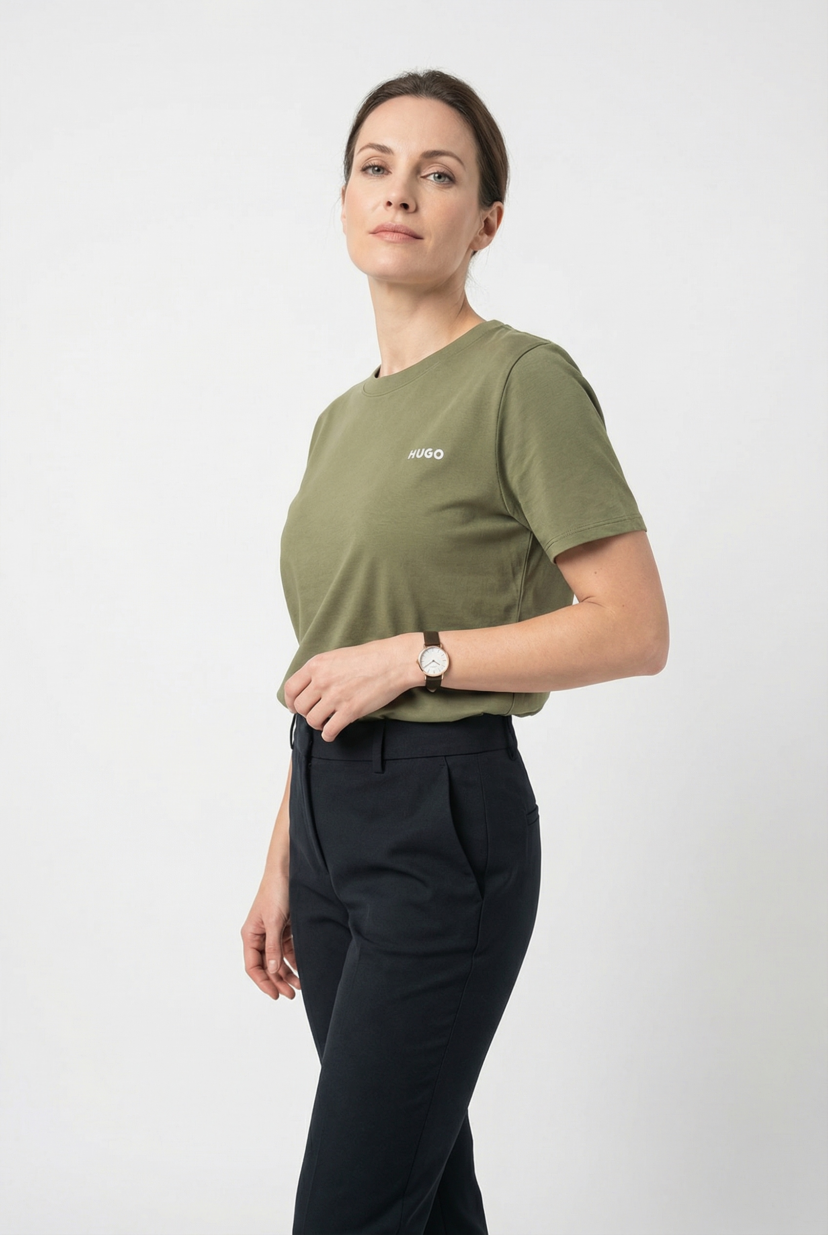 HUGO Underwear T-Shirt mit rundem Ausschnitt, regular fit, toniges Markenlogo