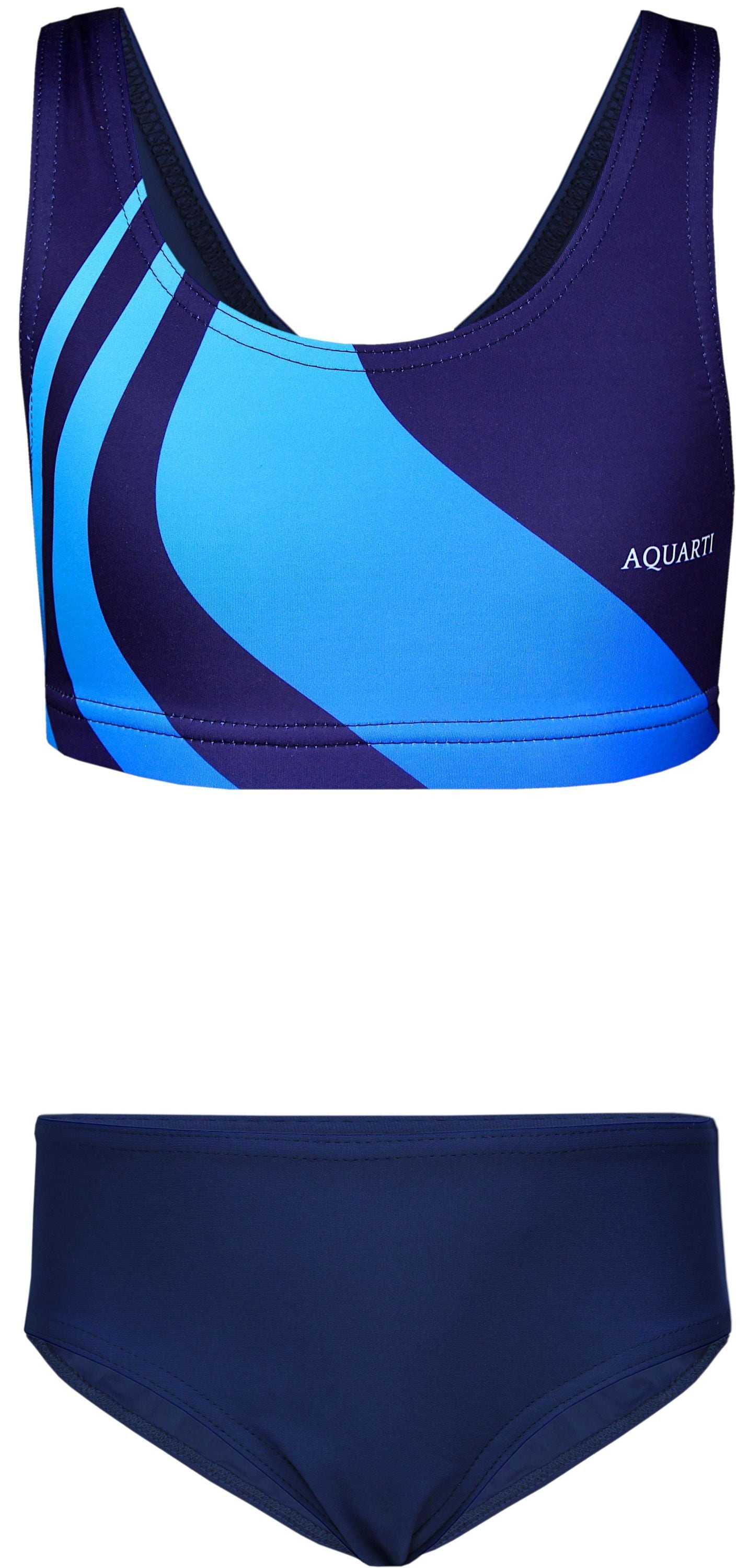 AQUARTI Bustier-Bikini »Bikini Mädchen Sport Bikini Racerback Bustier & Bikinislip«