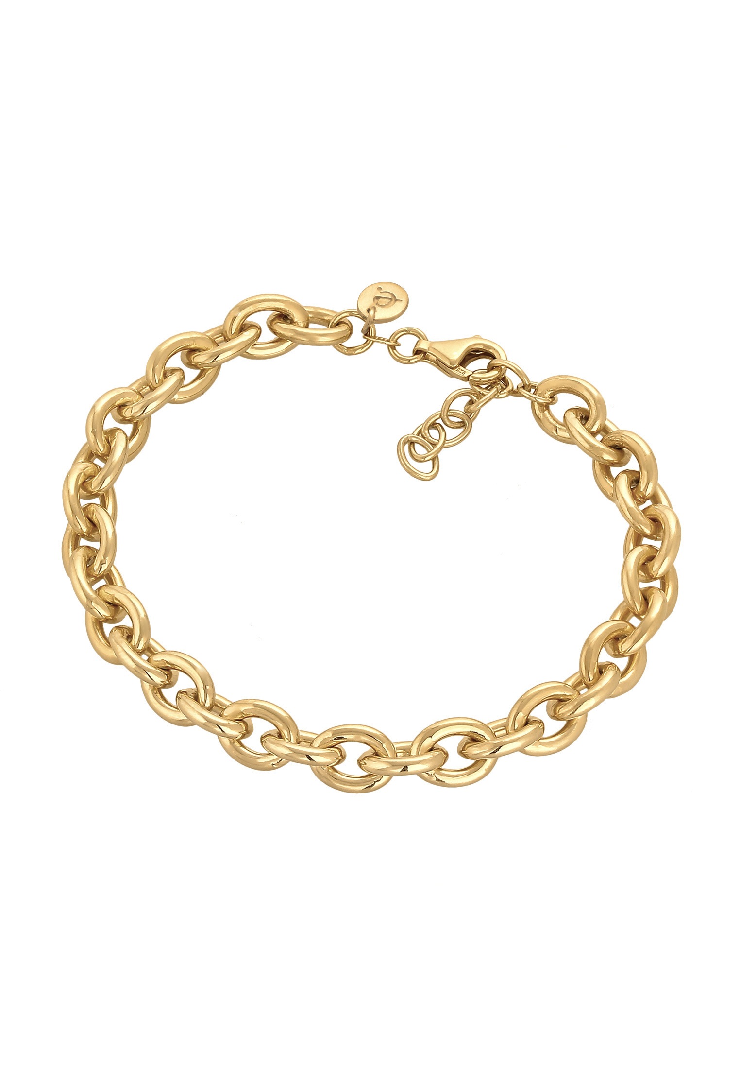 Elli Premium Armkette »Armband Grobe Ankerkette Rolokette Elegant 925 Silber«