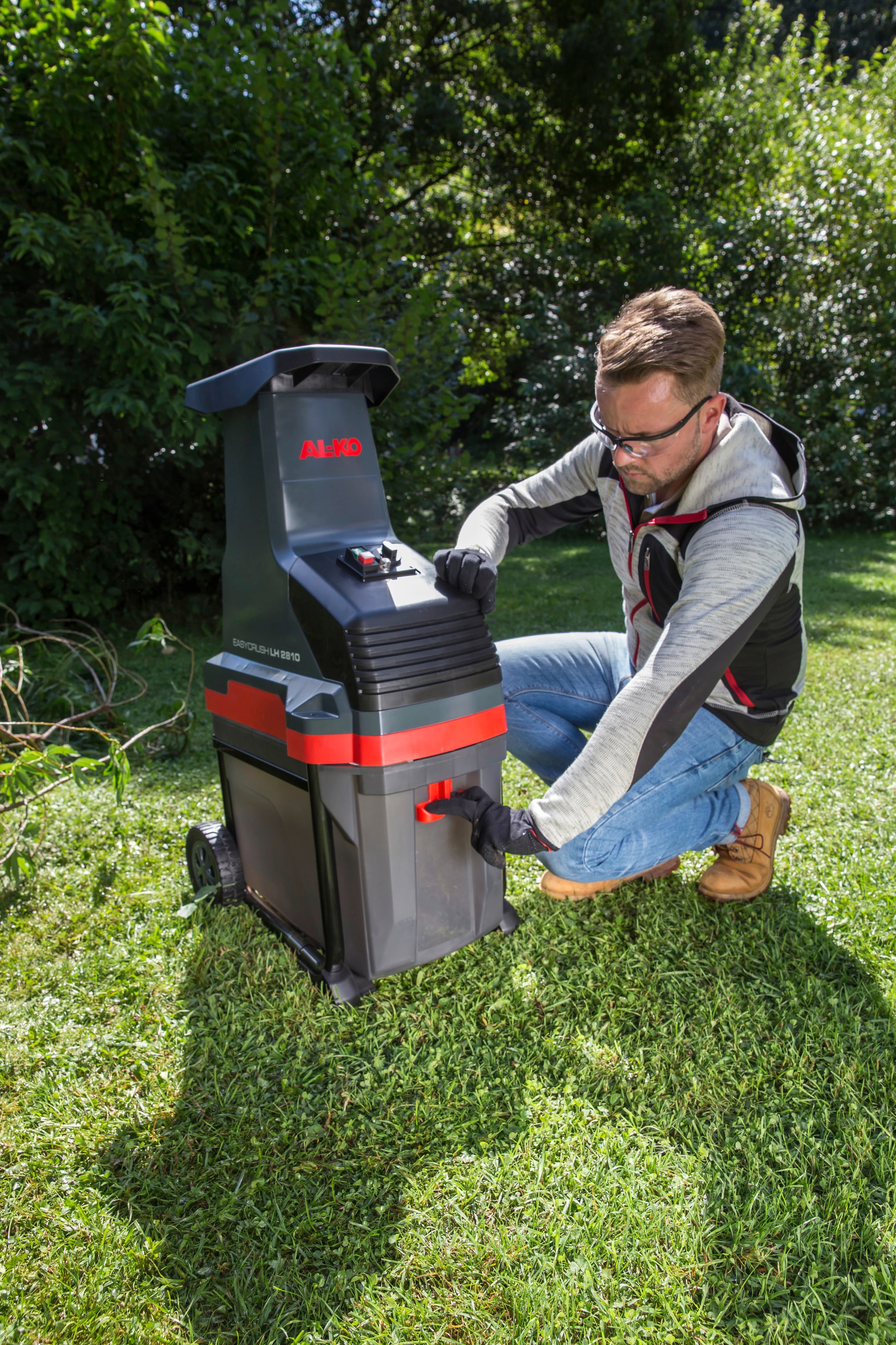 AL-KO Leisehäcksler »Easy Cruhs LH 2810« mit Fangbox und Nachstopfer