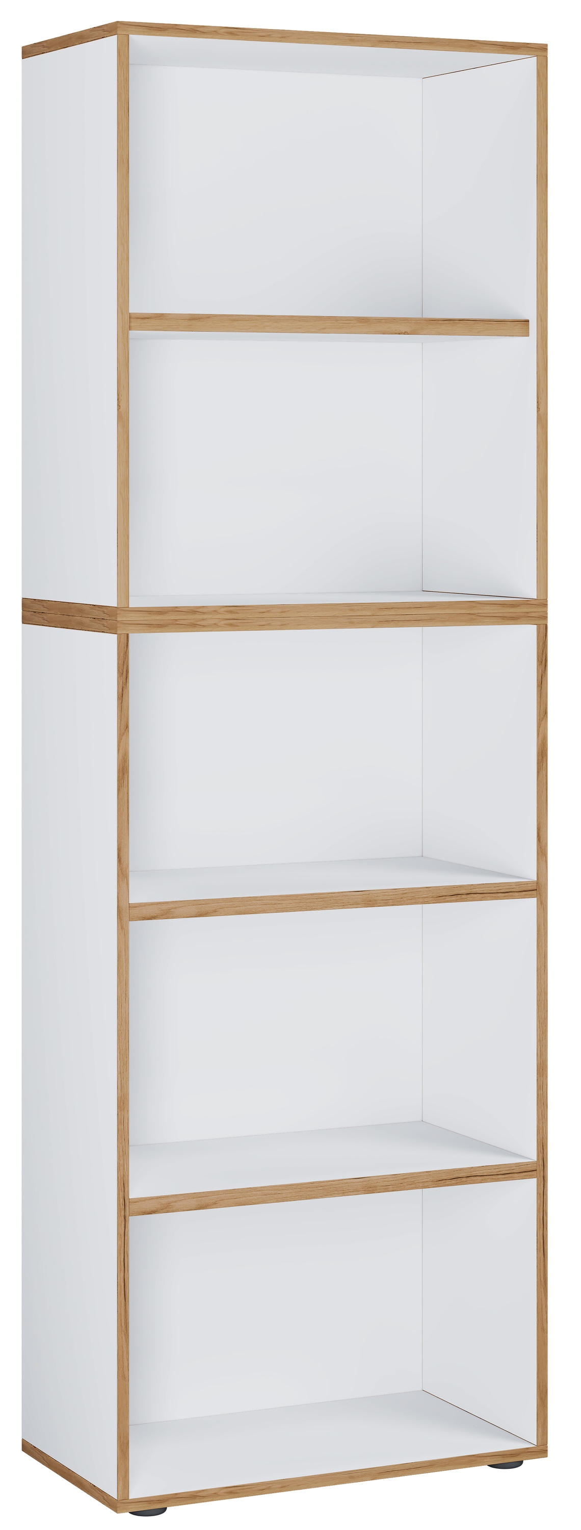 VCM Aktenregal »VCM Holzregal stehend | platzsparender Aktenschrank | Maße ca. B. 60 x H. 183 x T. 33 cm | Elegantes Regal | Büroregal ¿ Salia 5fach B. 60 cm«