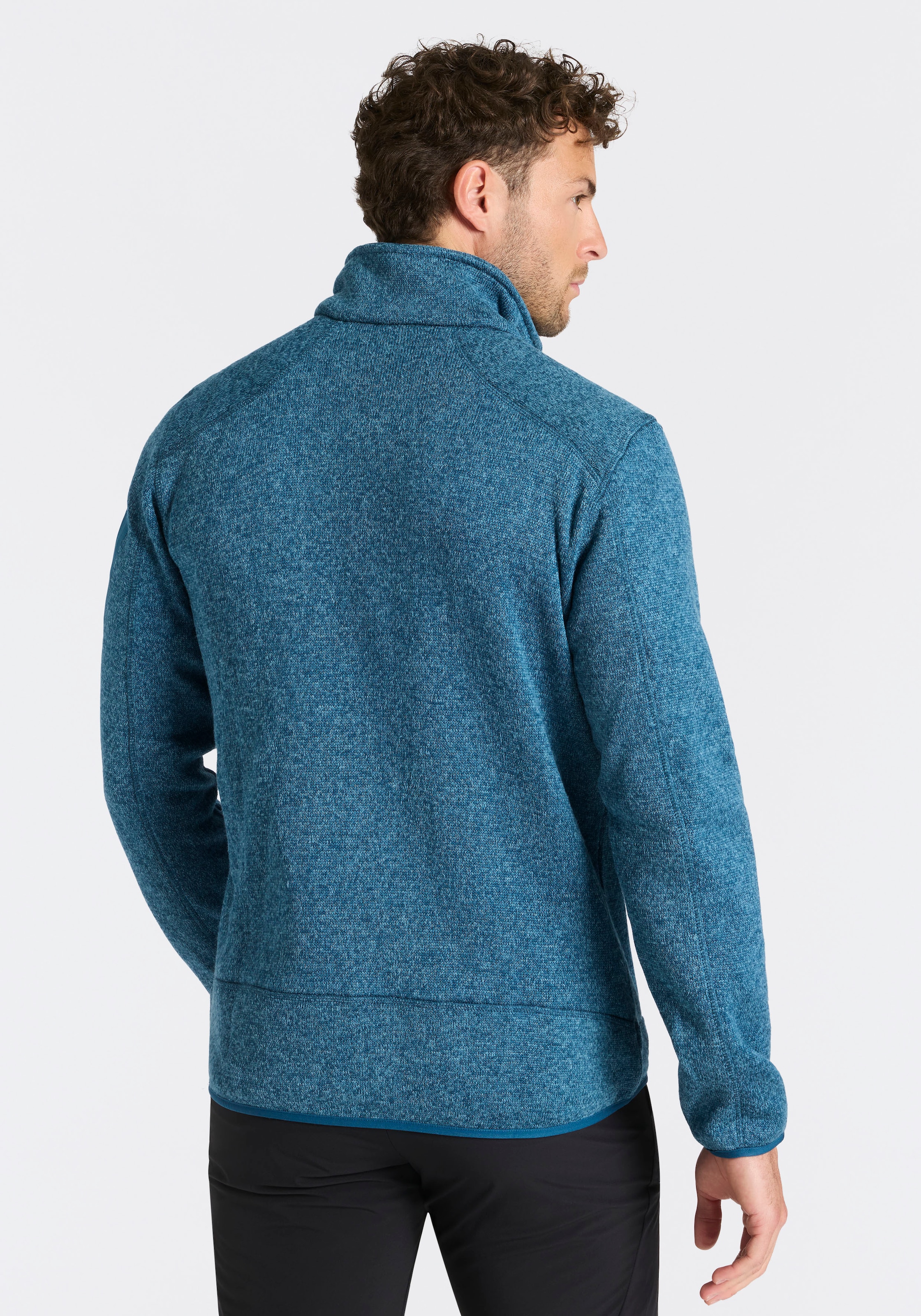 CMP Strickfleecejacke »MAN JACKET« ohne Kapuze mit hochschließendem Kragen, atmungsaktiv, wasserabweisend
